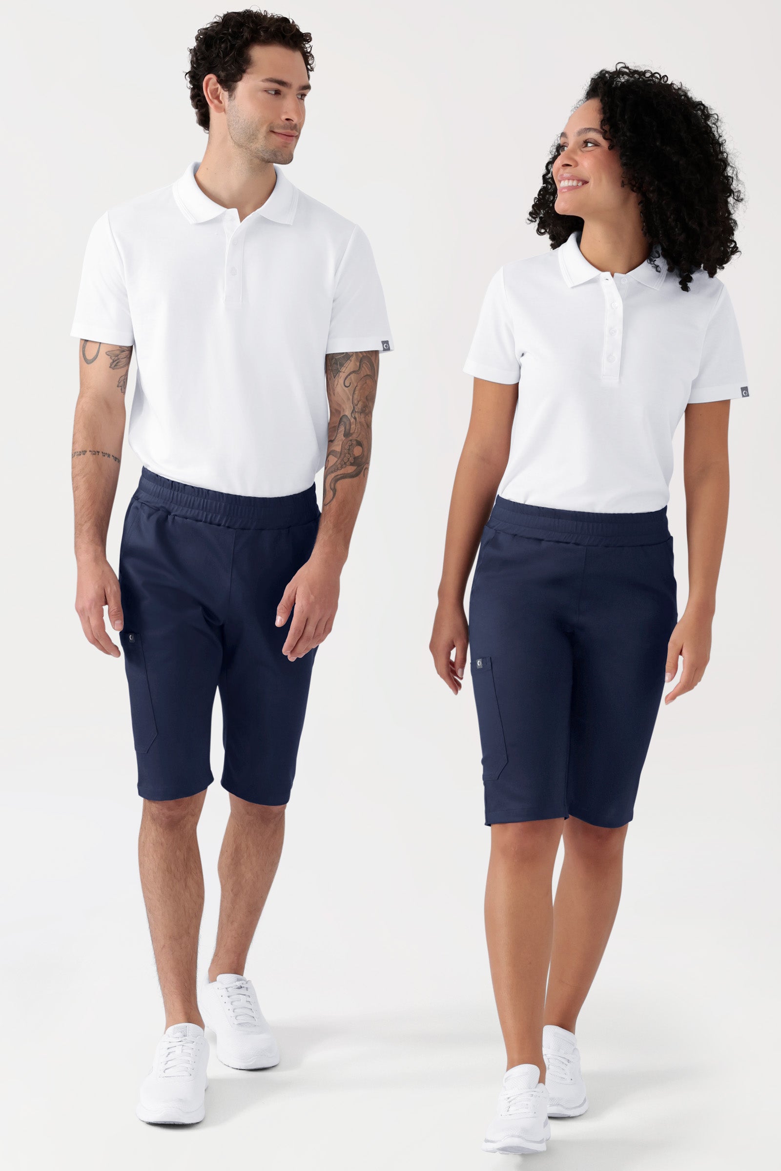 COMFY FLEX Pantalon Stretch mixte - bermuda navy, Vue de face