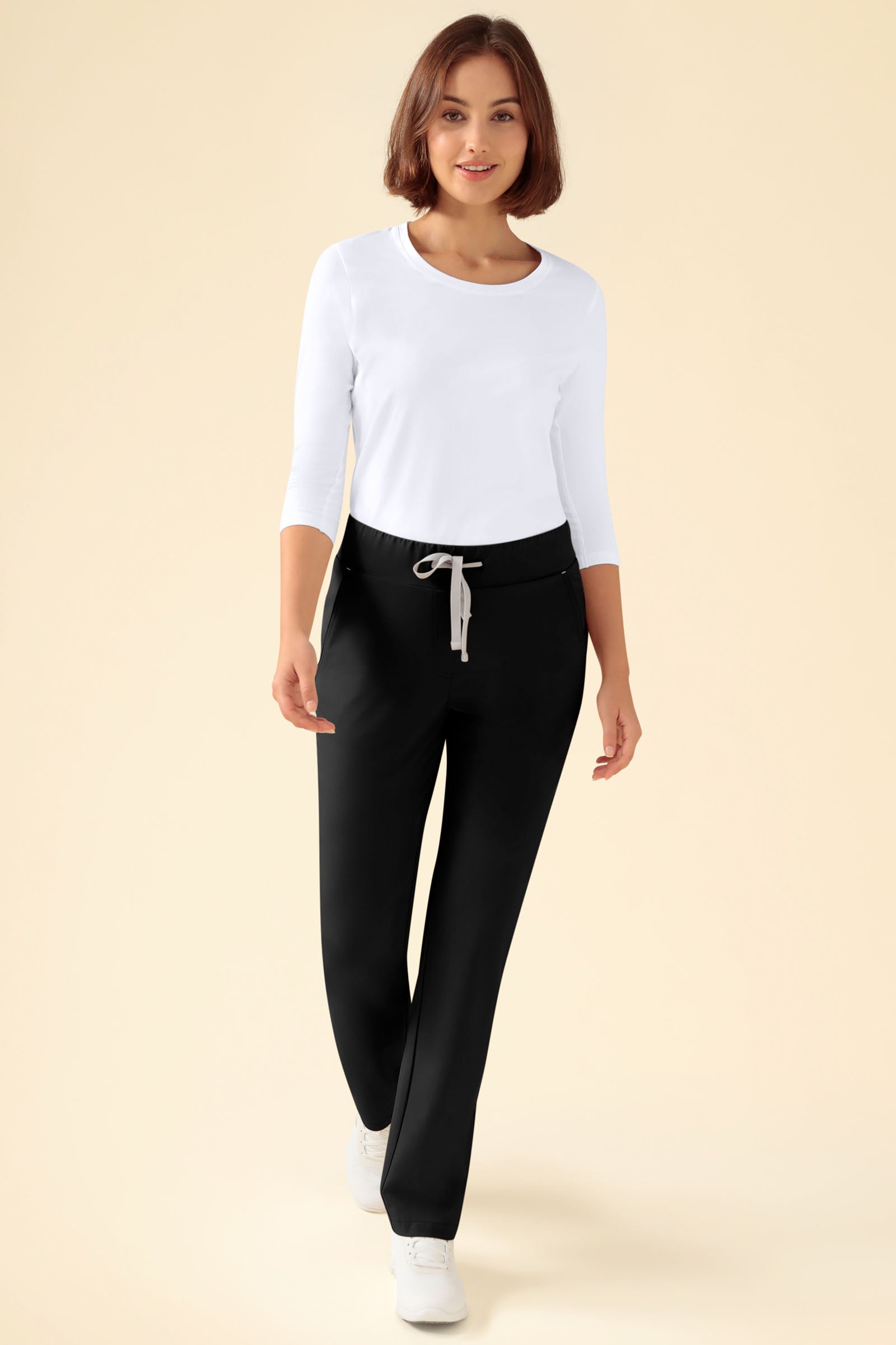 KAERE Pantalon Femme - sans poche cargo noir