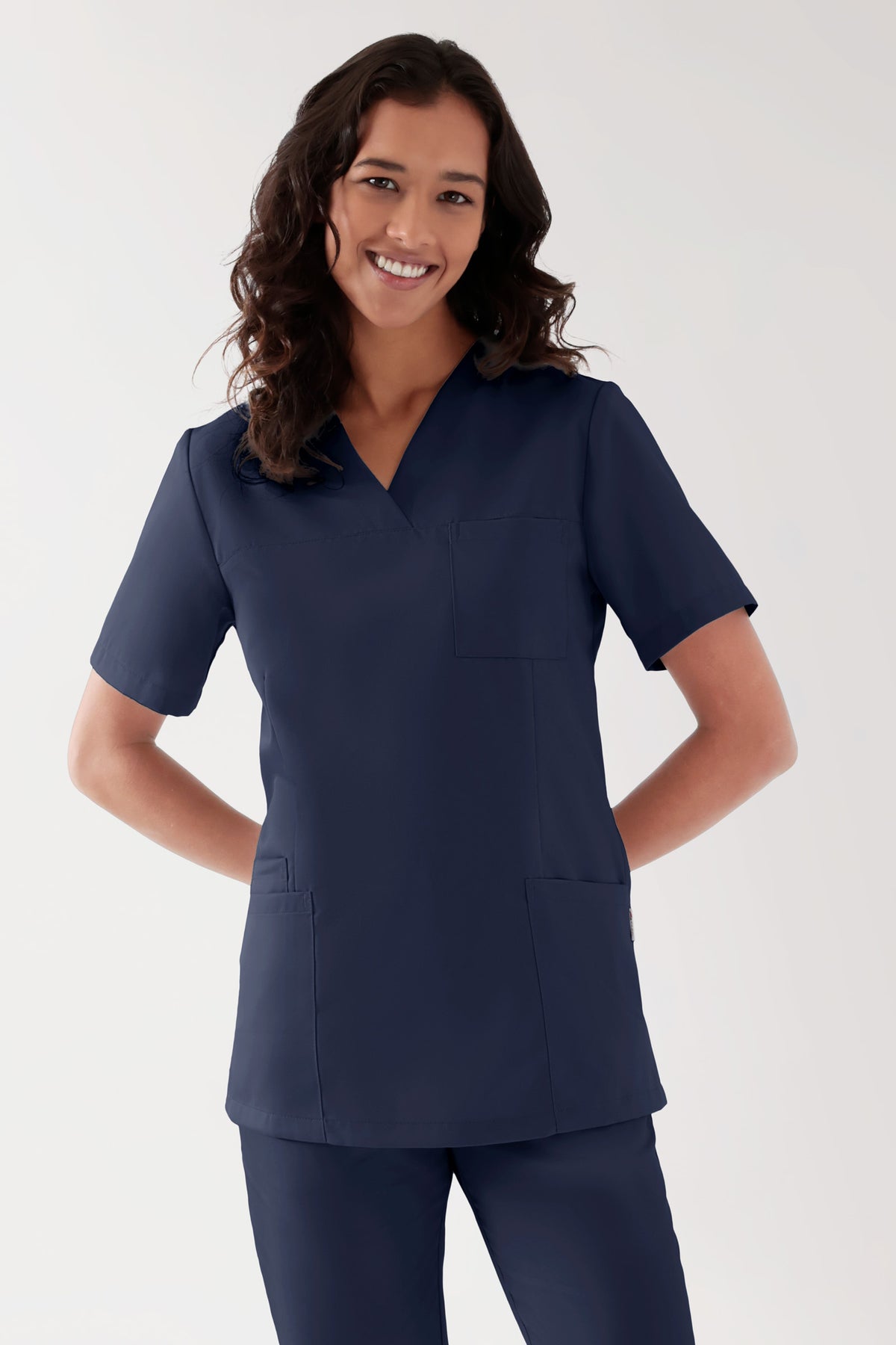 TENCEL™ Tunique Femme - Décolleté V navy, Vue de face
