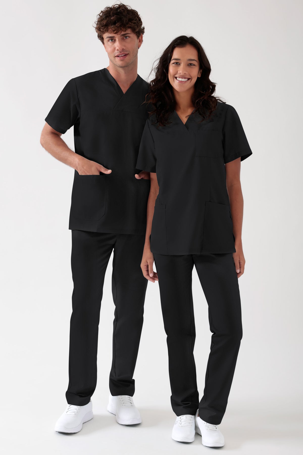 TENCEL™ Tunique Femme - Décolleté V noir, Vue de face