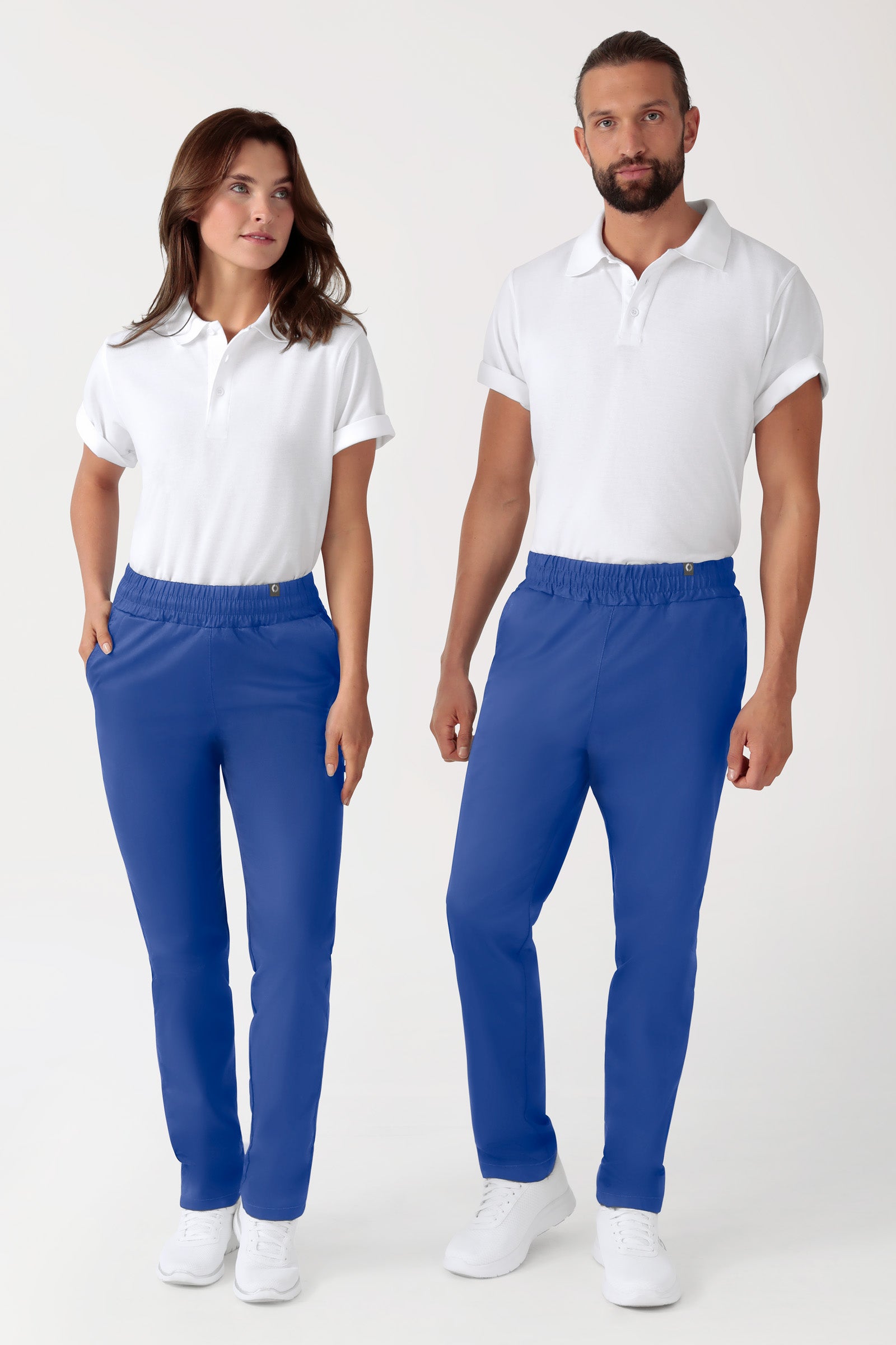 CORE Pantalon mixte - Taille haute bleu roi, Vue de face