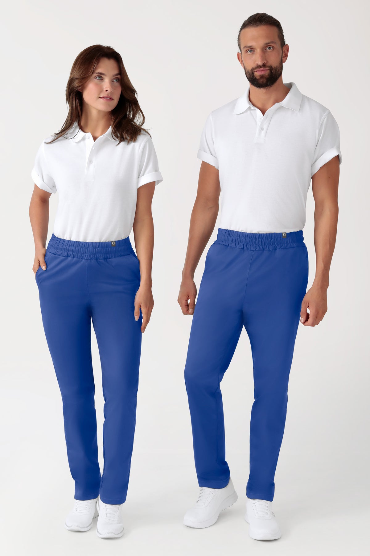 CORE Pantalon mixte - Taille haute bleu roi, Vue de face