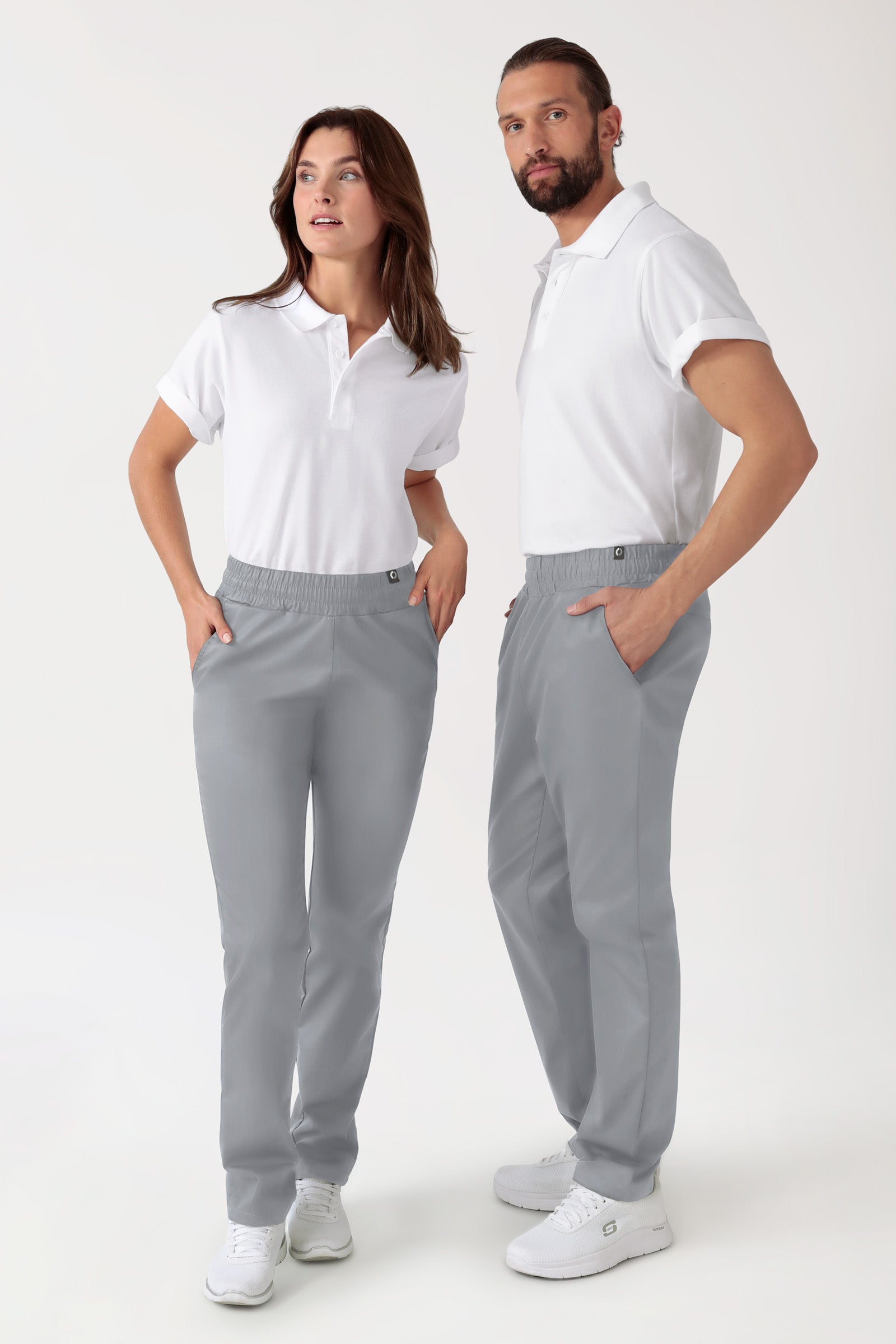 CORE Pantalon mixte - Taille haute gris
