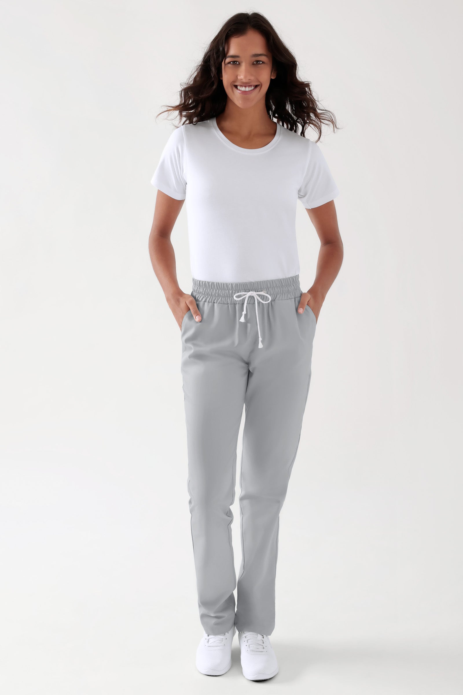 TENCEL™ Pantalon Homme - Ceinture élastique gris perle