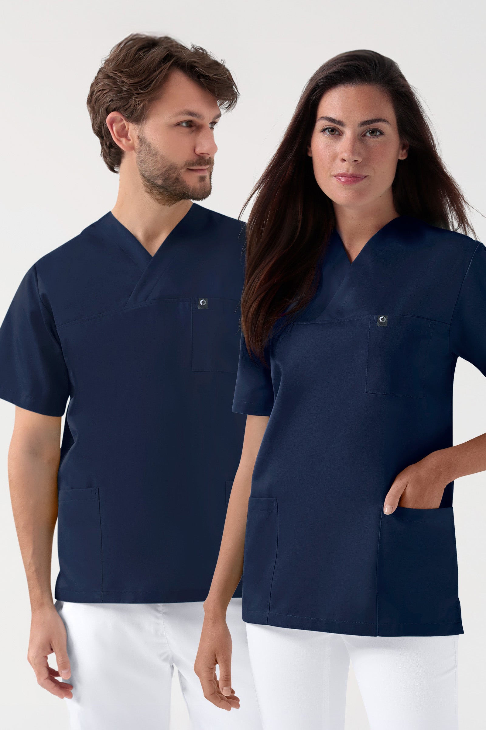 GREEN Tunique Stretch mixte - Décolleté V navy, Vue de face