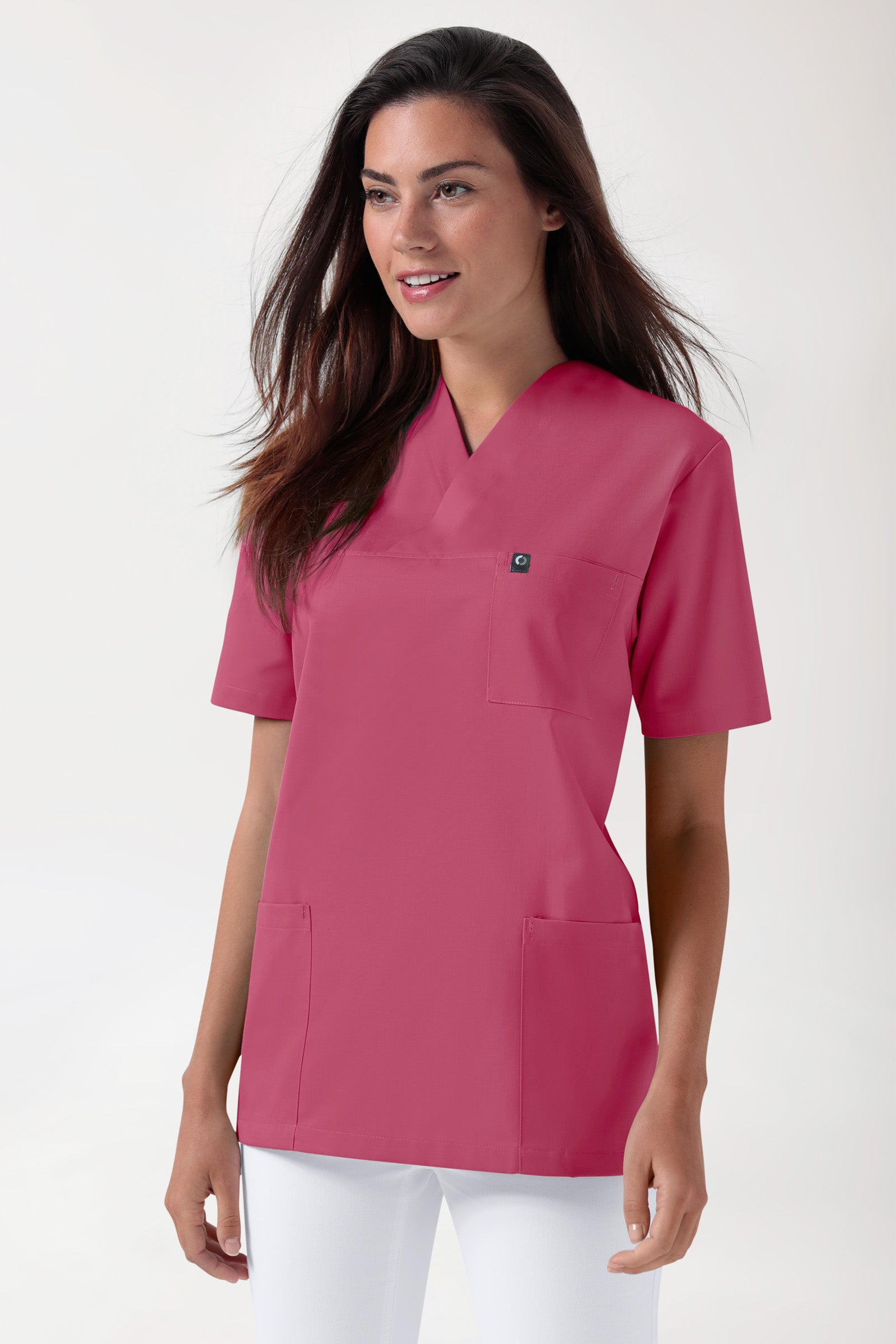 GREEN Tunique Stretch mixte - Décolleté V bois de rose, Vue de face