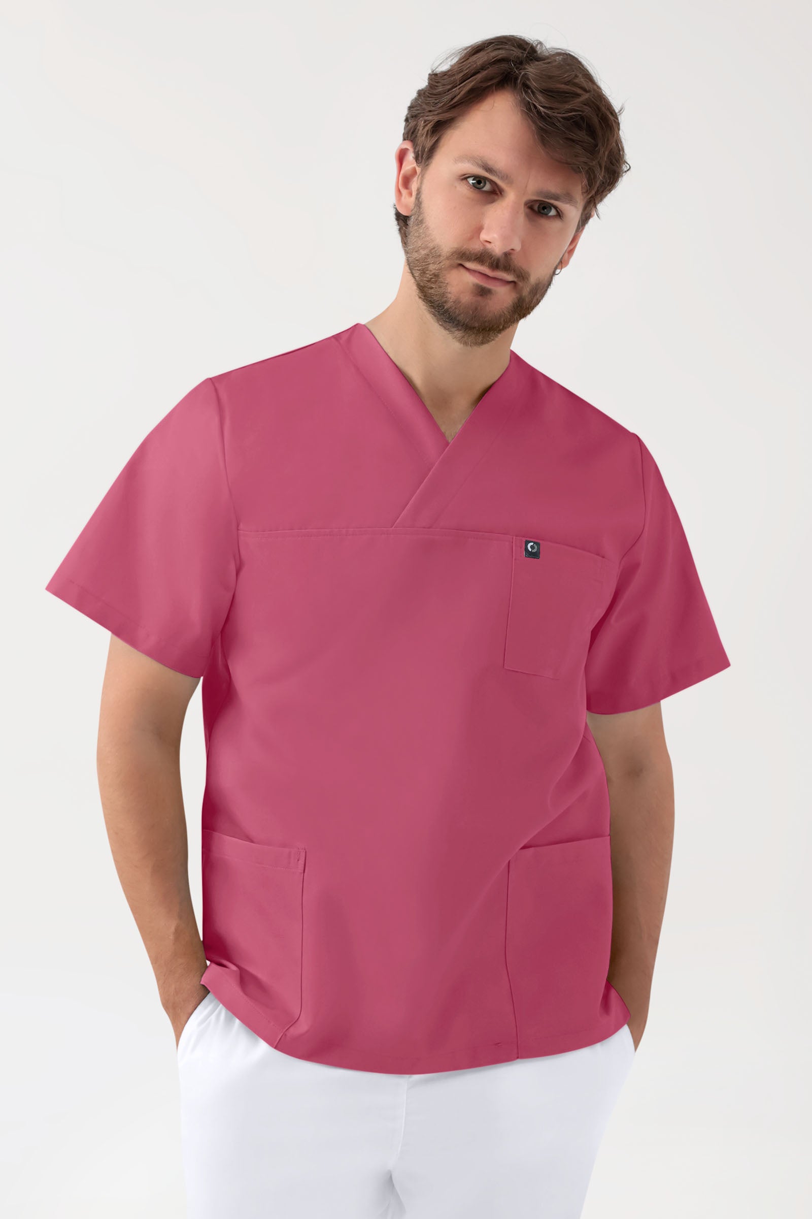 GREEN Tunique Stretch mixte - Décolleté V bois de rose, Vue de face