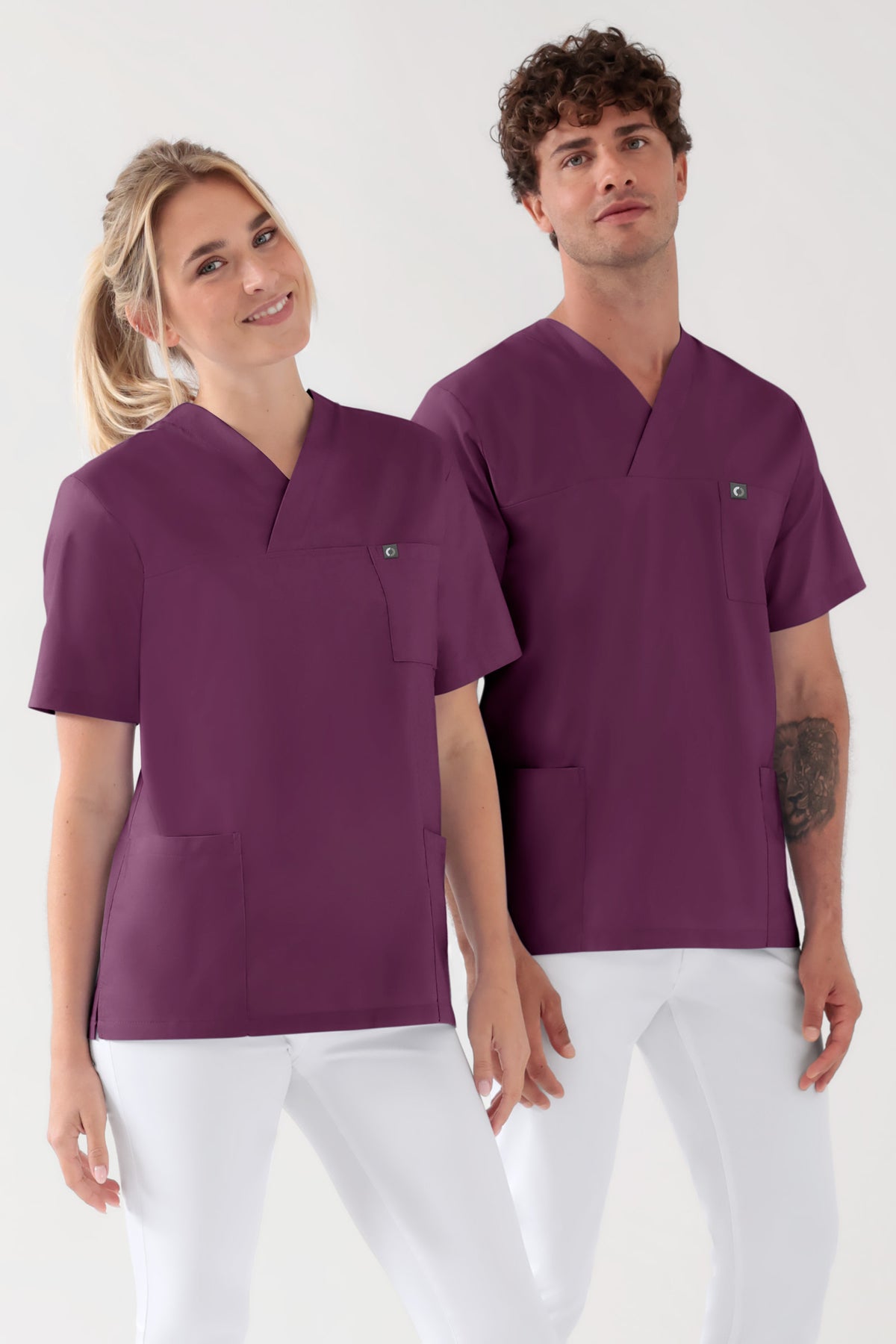 Tunique Coton mixte - Lot de 2 prune, Vue de face