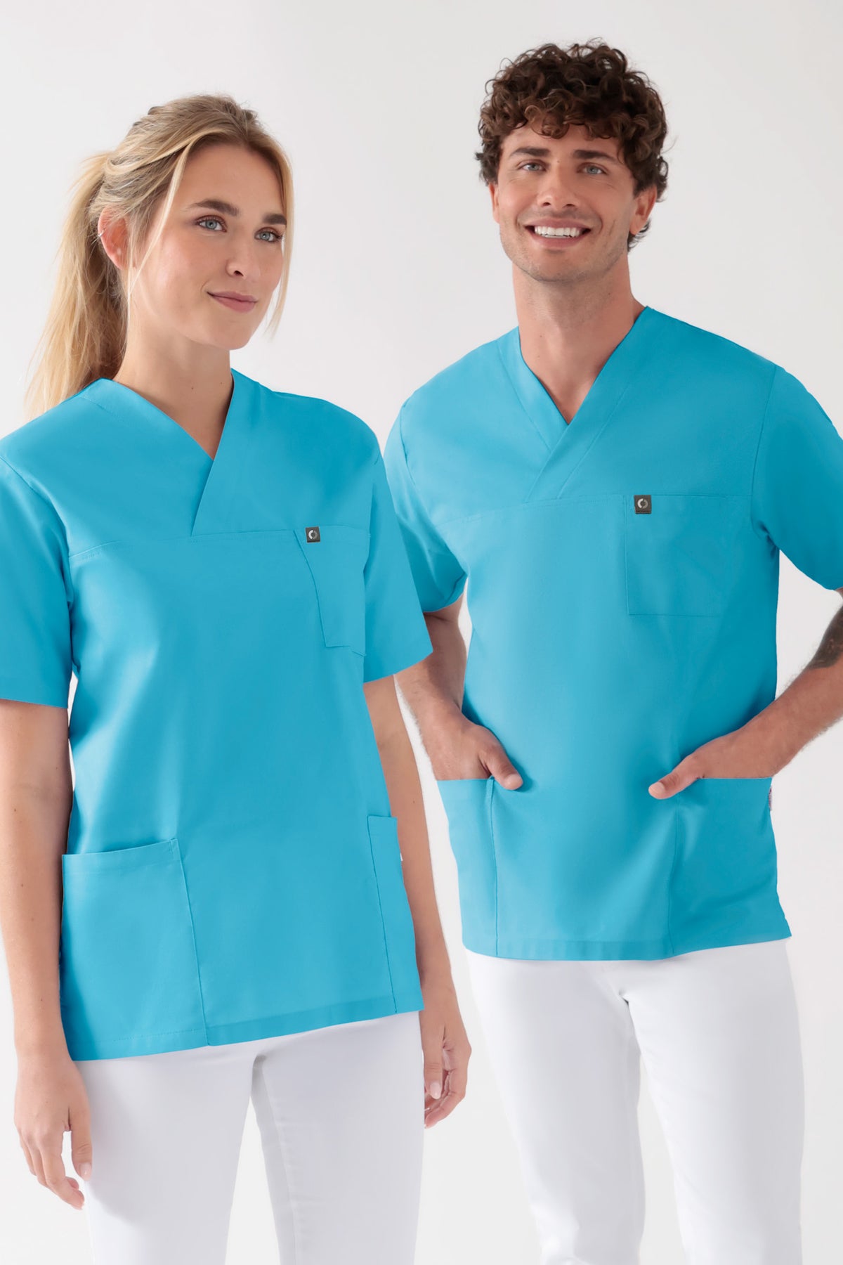 Tunique Coton mixte - Lot de 2 turquoise, Vue de face