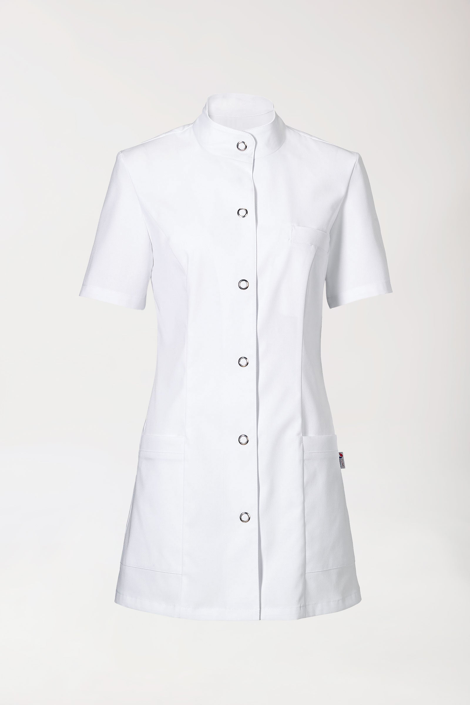 Blouse Beauté Femme - Col officier blanc