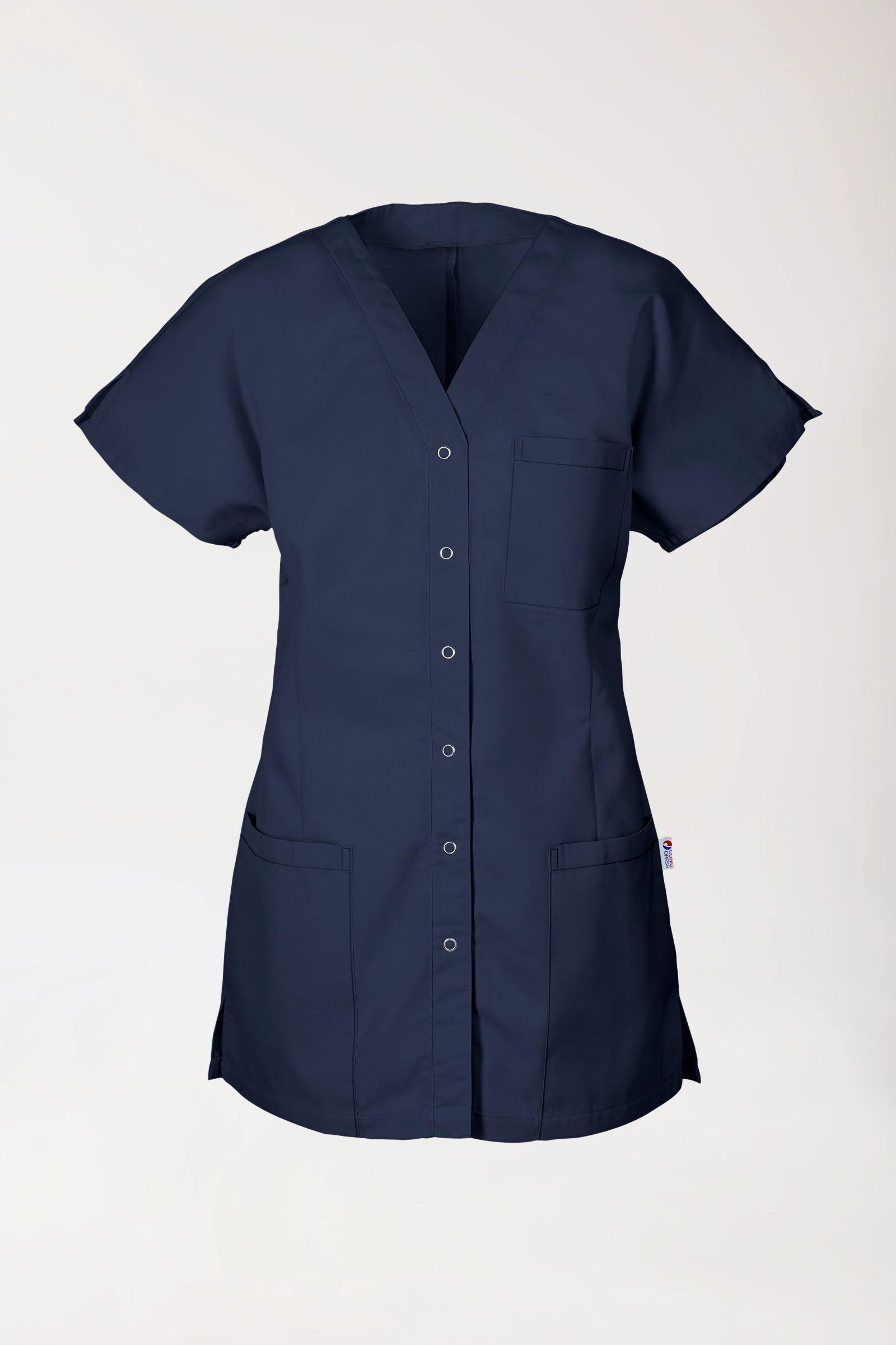 JUST STRONG Blouse Femme - patte pressions bleu navy