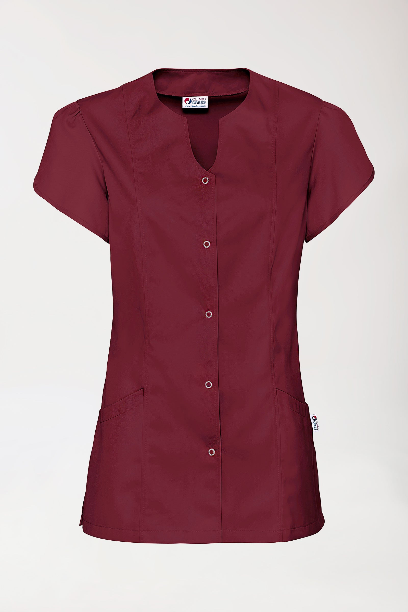 Blouse Beauté Femme - Manches larges bordeaux