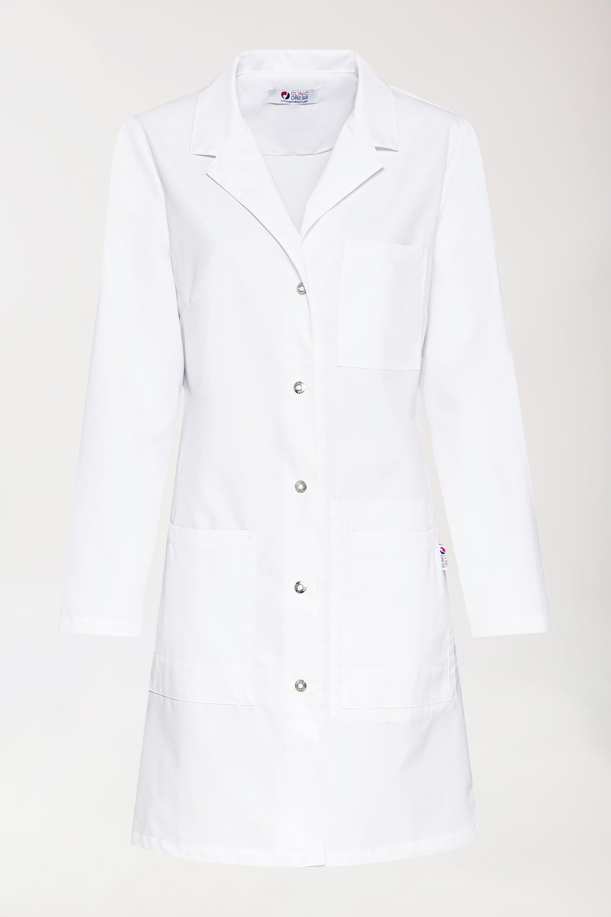 Blouse blanche Femme - Col à revers blanc