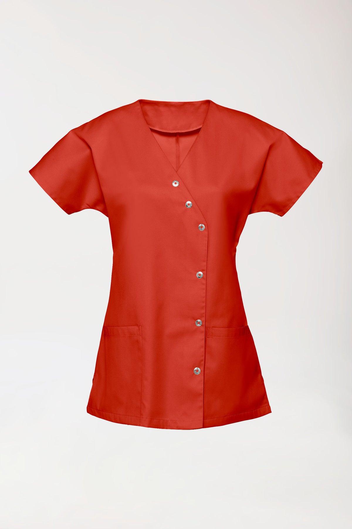 Blouse Femme - Patte de pressions asymétrique madarine