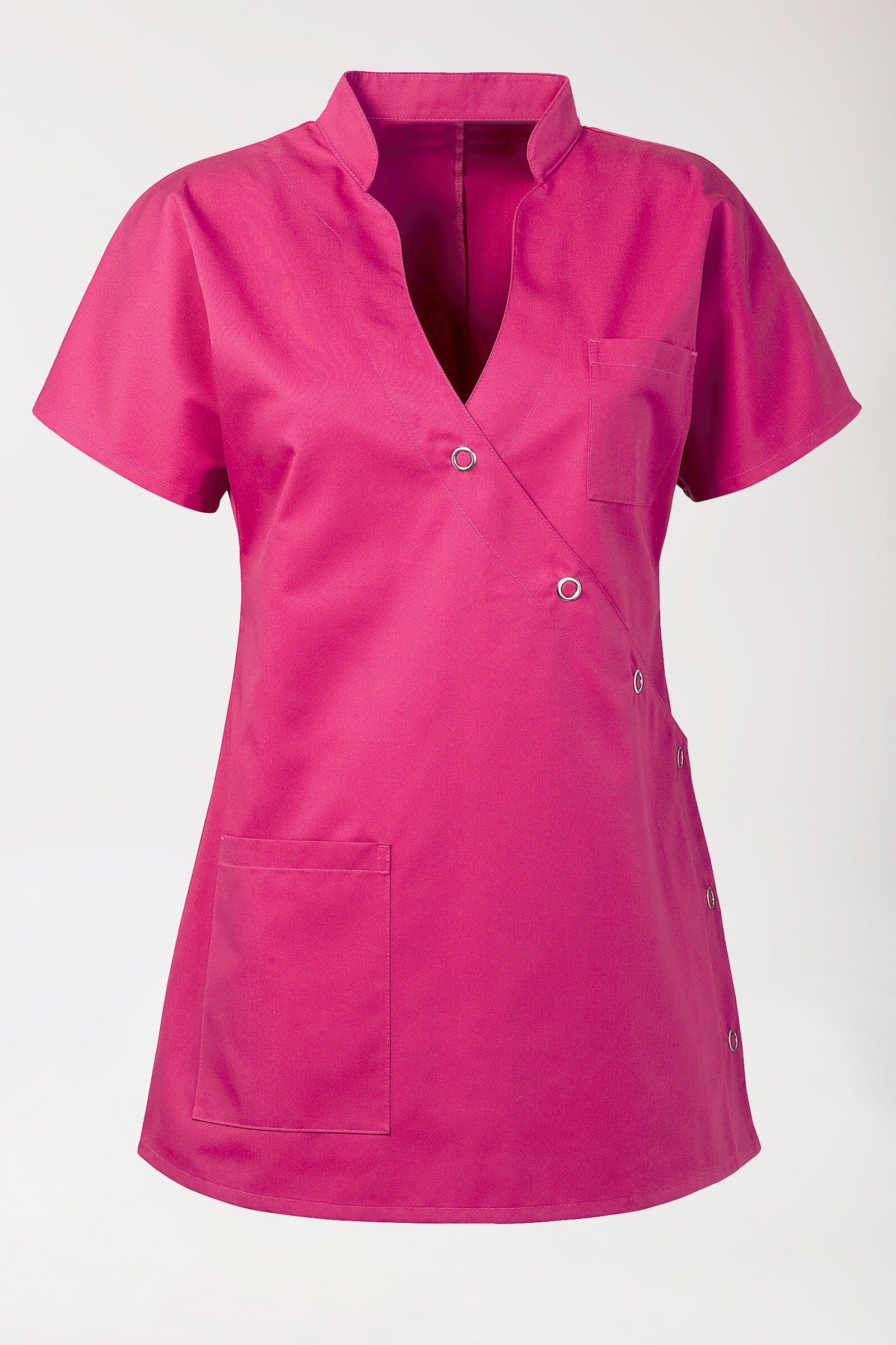 JUST STRONG Blouse Femme - Patte de boutonnage pink