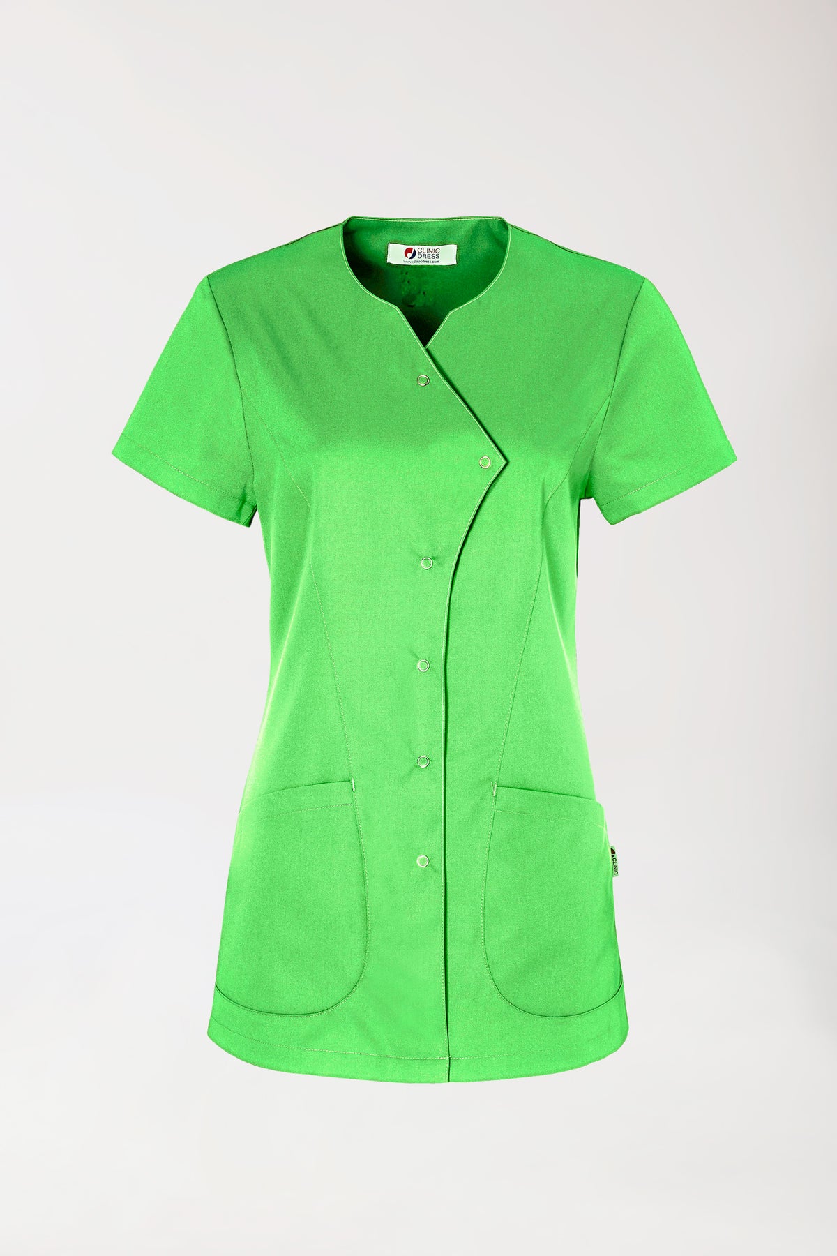 GREEN Blouse Femme - Boutonnée vert pomme, Vue de face