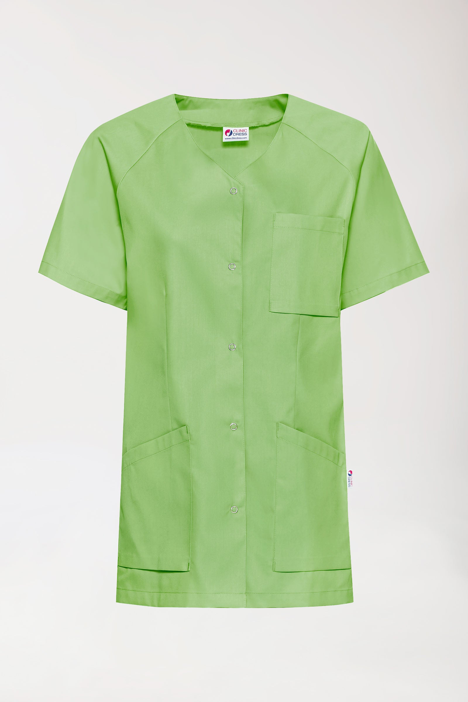 CORE Blouse Femme - Entièrement boutonnée vert pomme