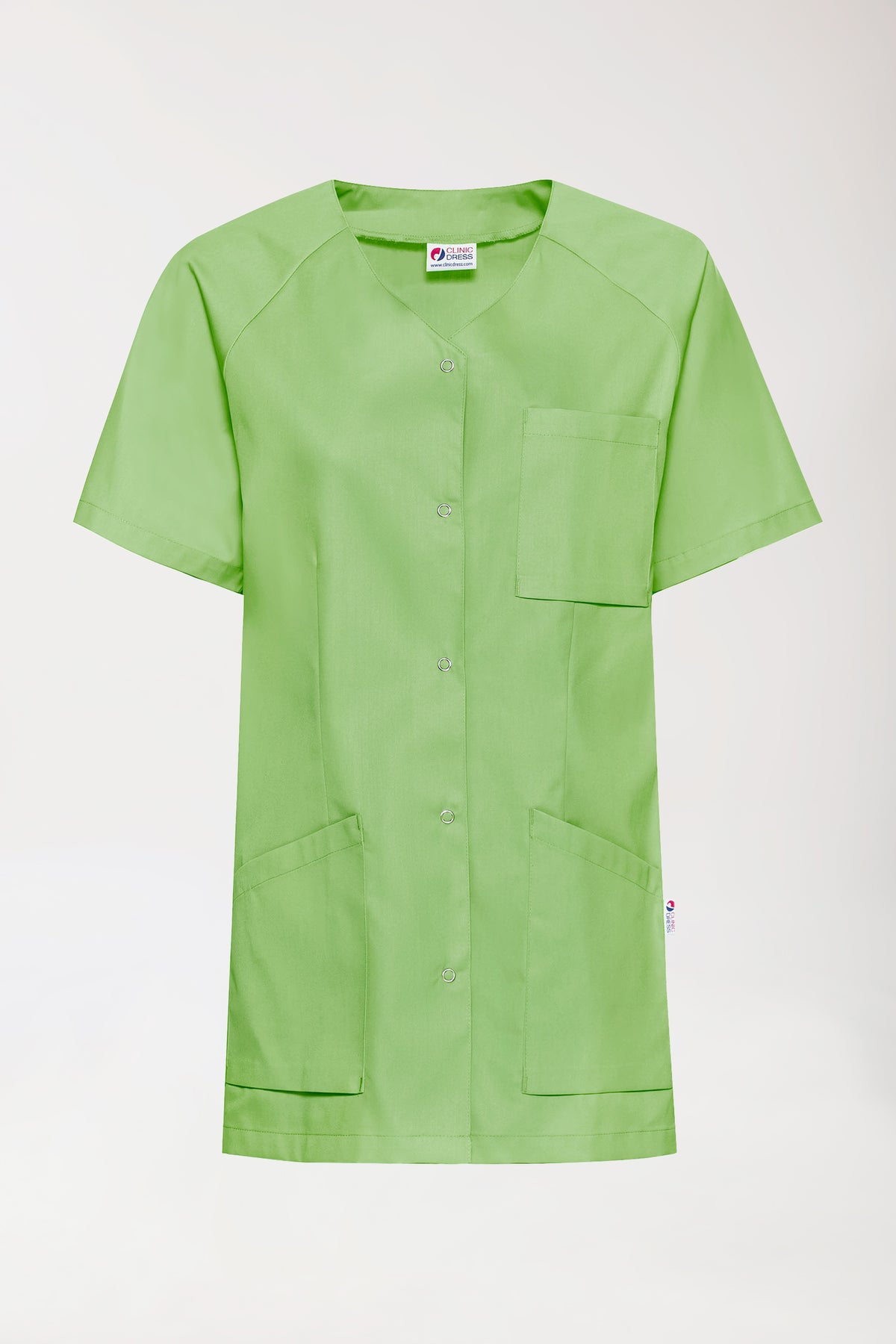 CORE Blouse Femme - Entièrement boutonnée vert pomme