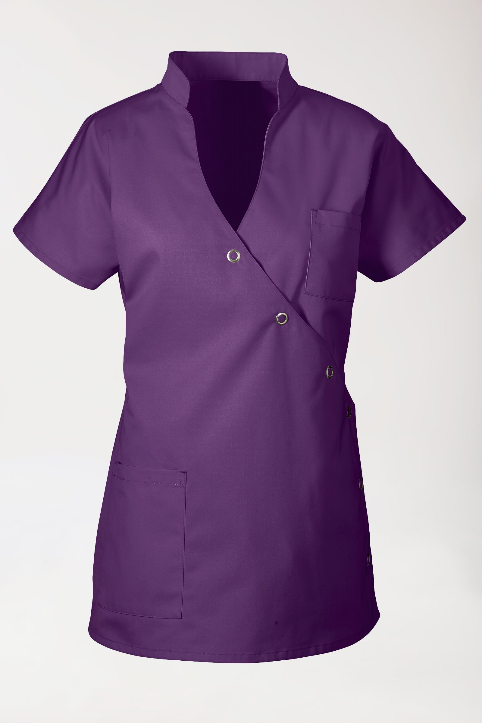 JUST STRONG Blouse Femme - Patte de boutonnage violet