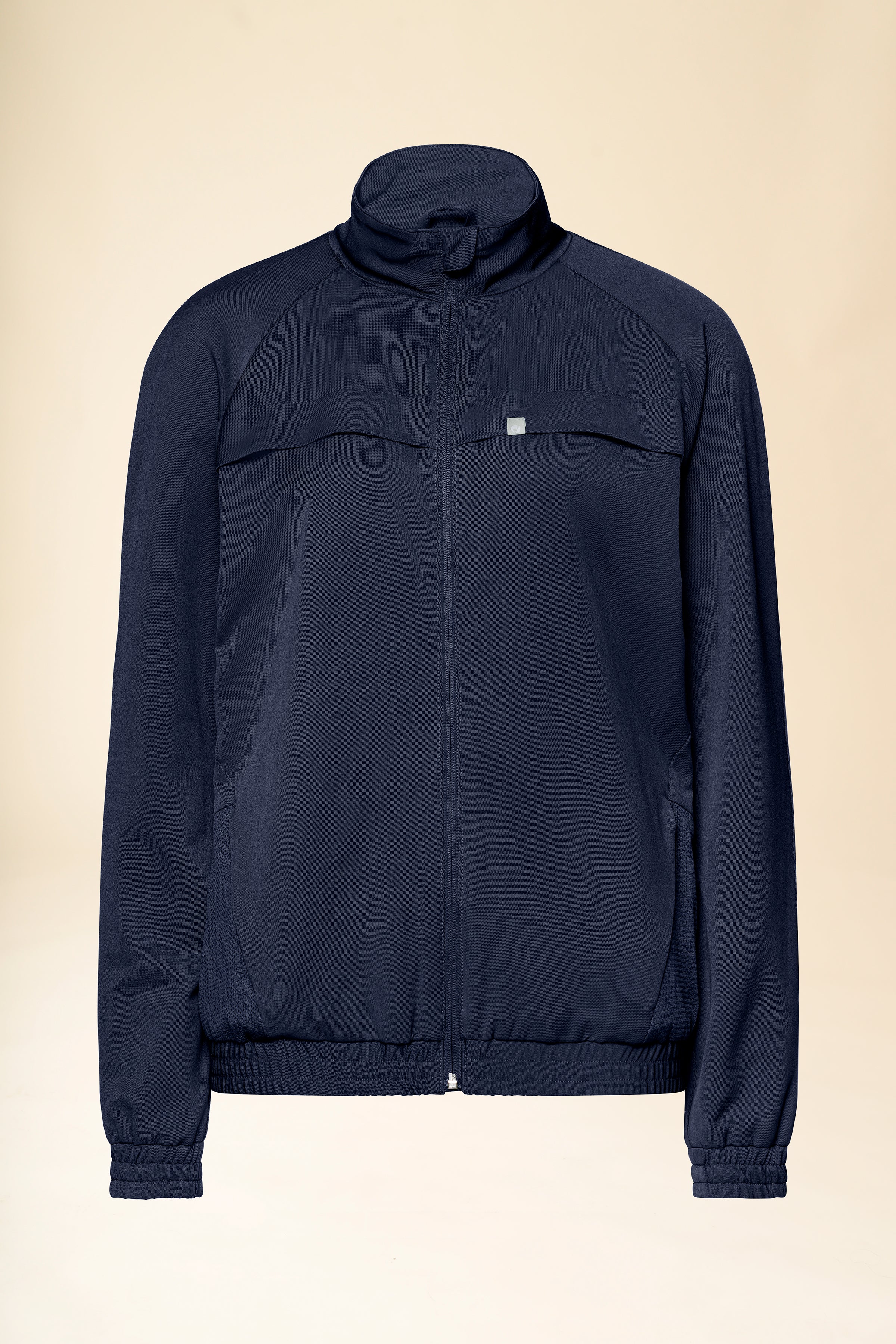 KAERE Veste blouson Femme - Poignet élastiqué bleu navy, Vue de face