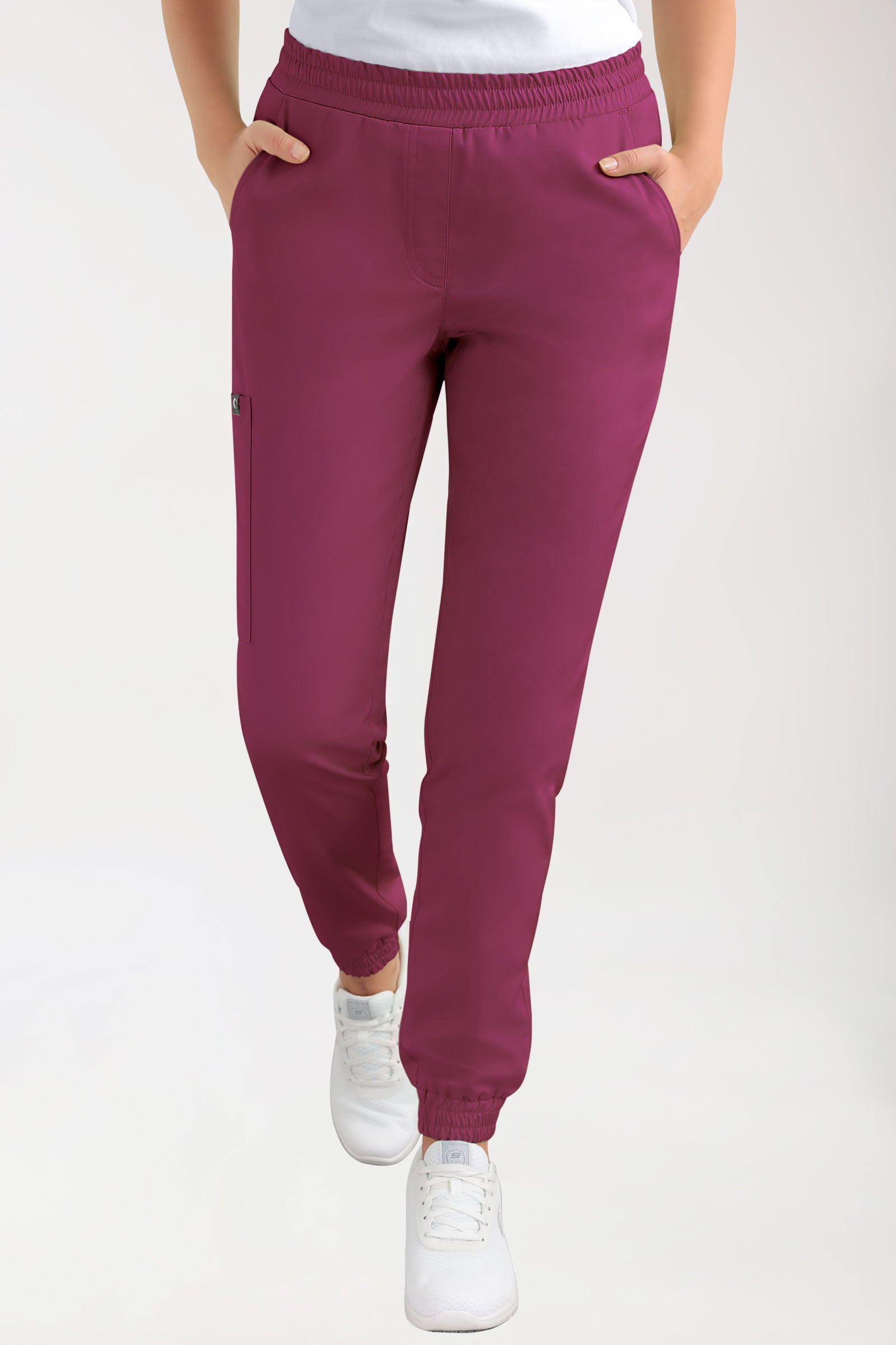 CORE Pantalon Cargo Femme – Style Jogpant berry