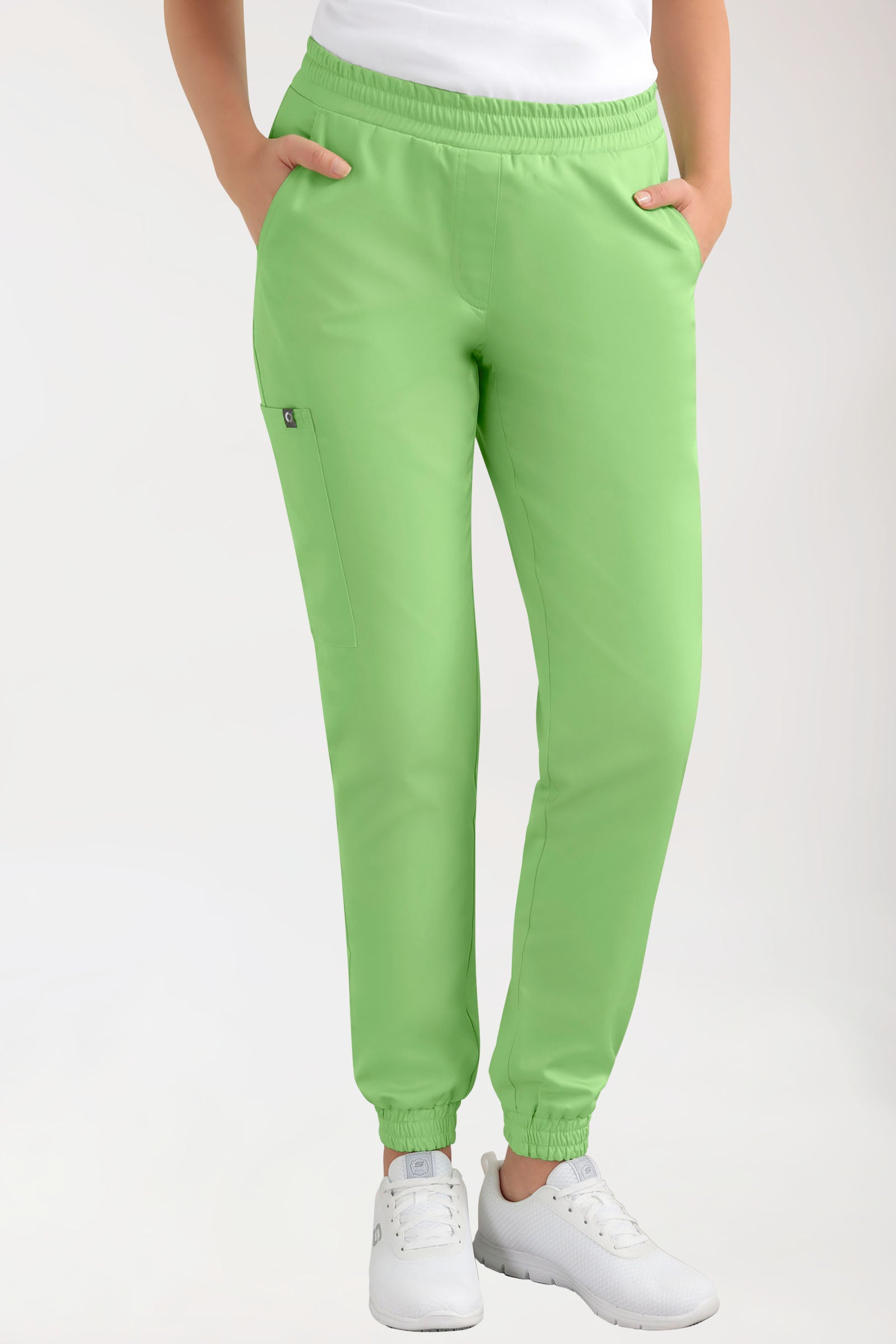 CORE Pantalon Cargo Femme – Style Jogpant vert pomme