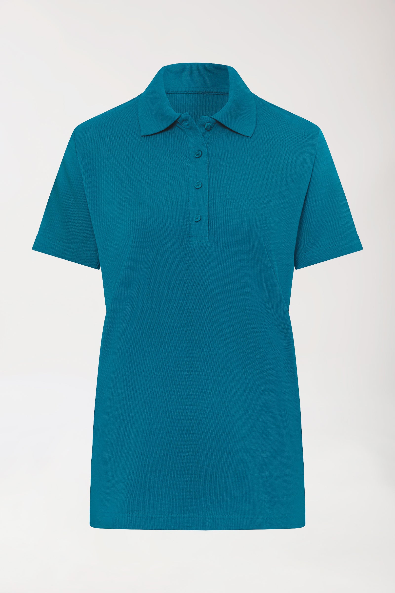 CORE T-shirt Femme – Col polo pétrole