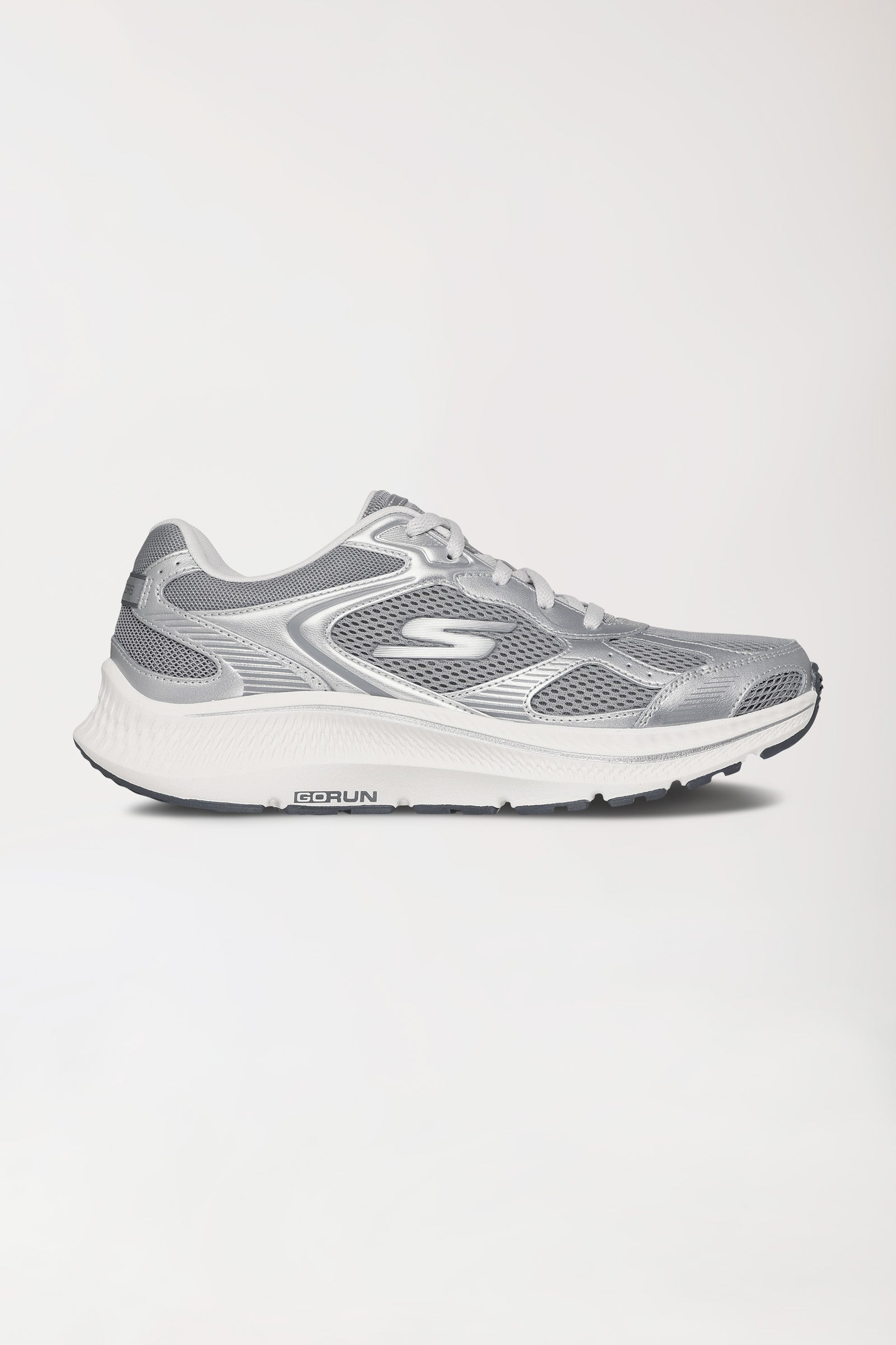 Sneaker Femme-SKECHERS-argent/blanc