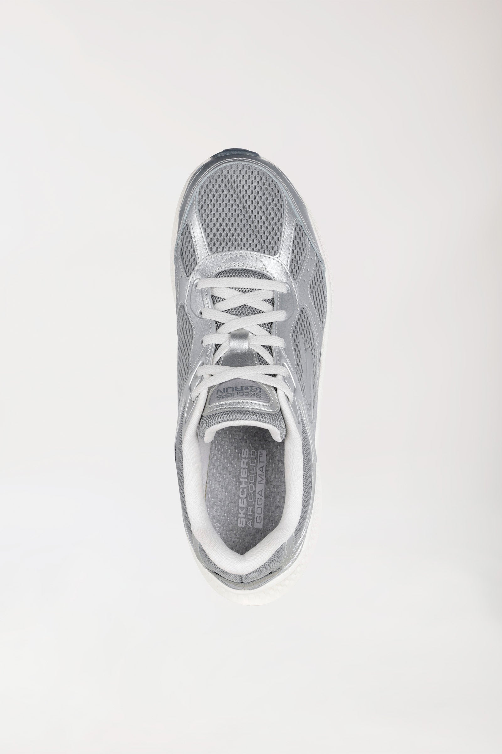 Sneaker Femme-SKECHERS-argent/blanc