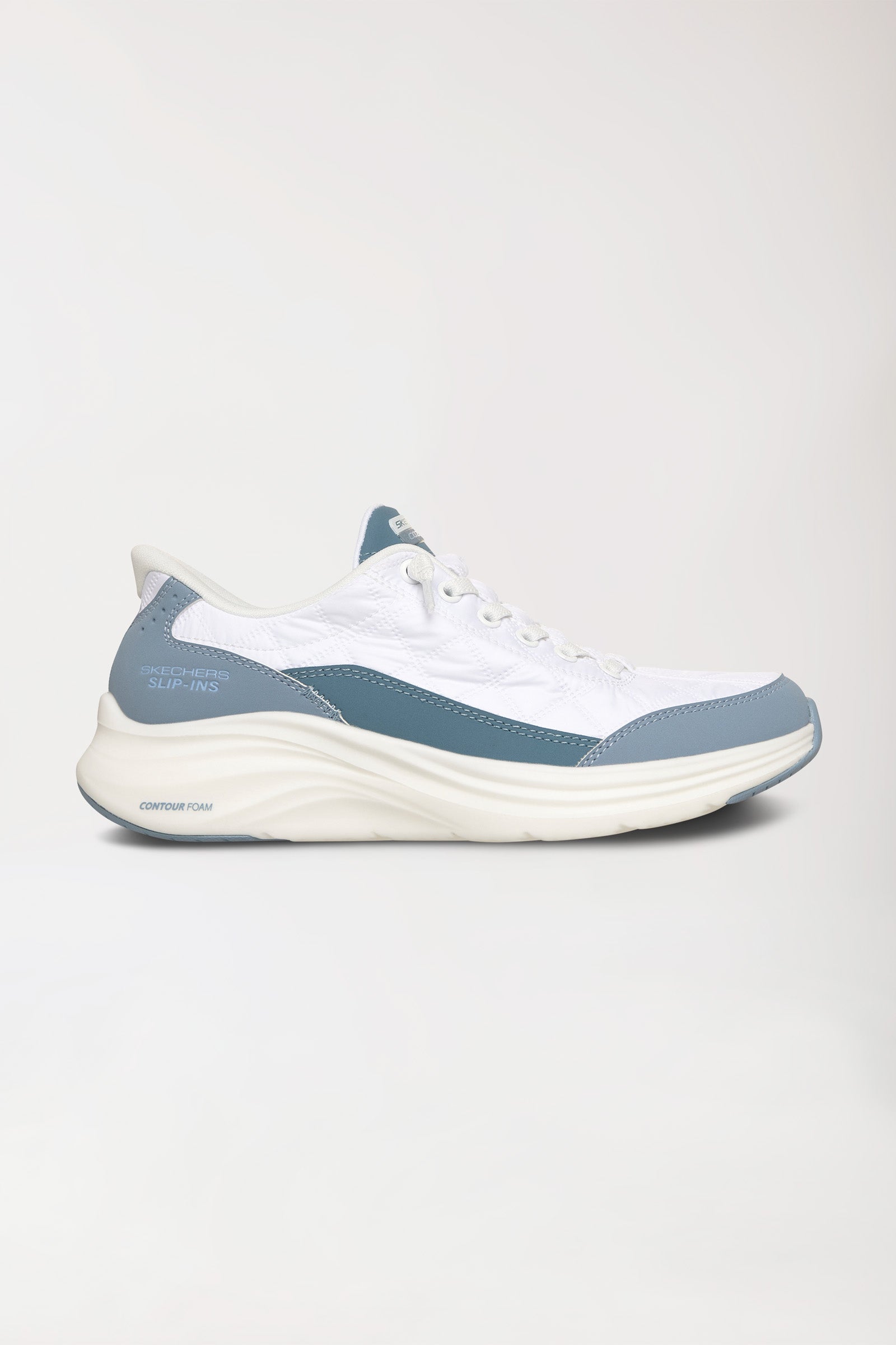 Sneaker Femme-SKECHERS Slip-ins-blanc/bleu clair