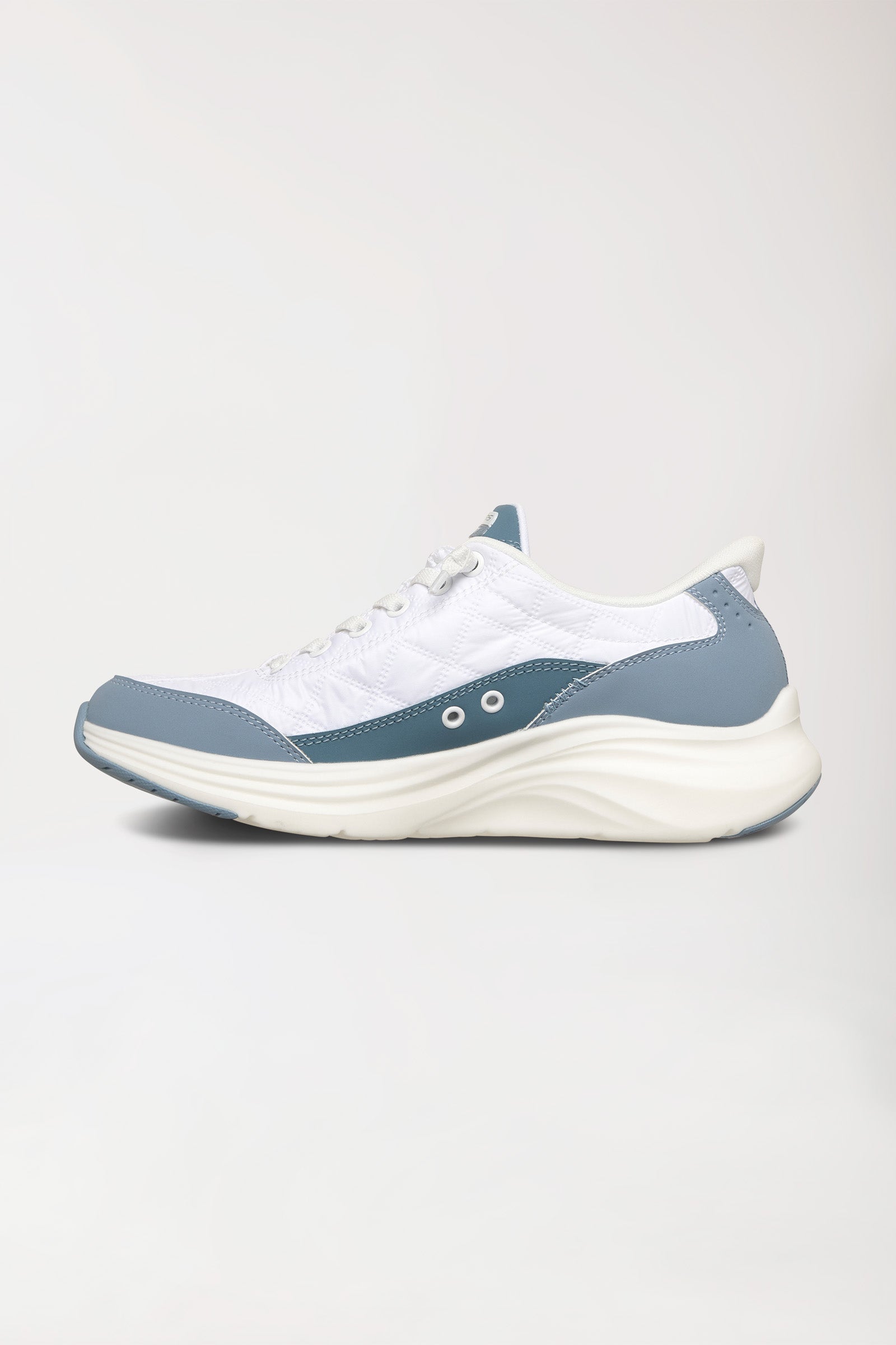 Sneaker Femme-SKECHERS Slip-ins-blanc/bleu clair