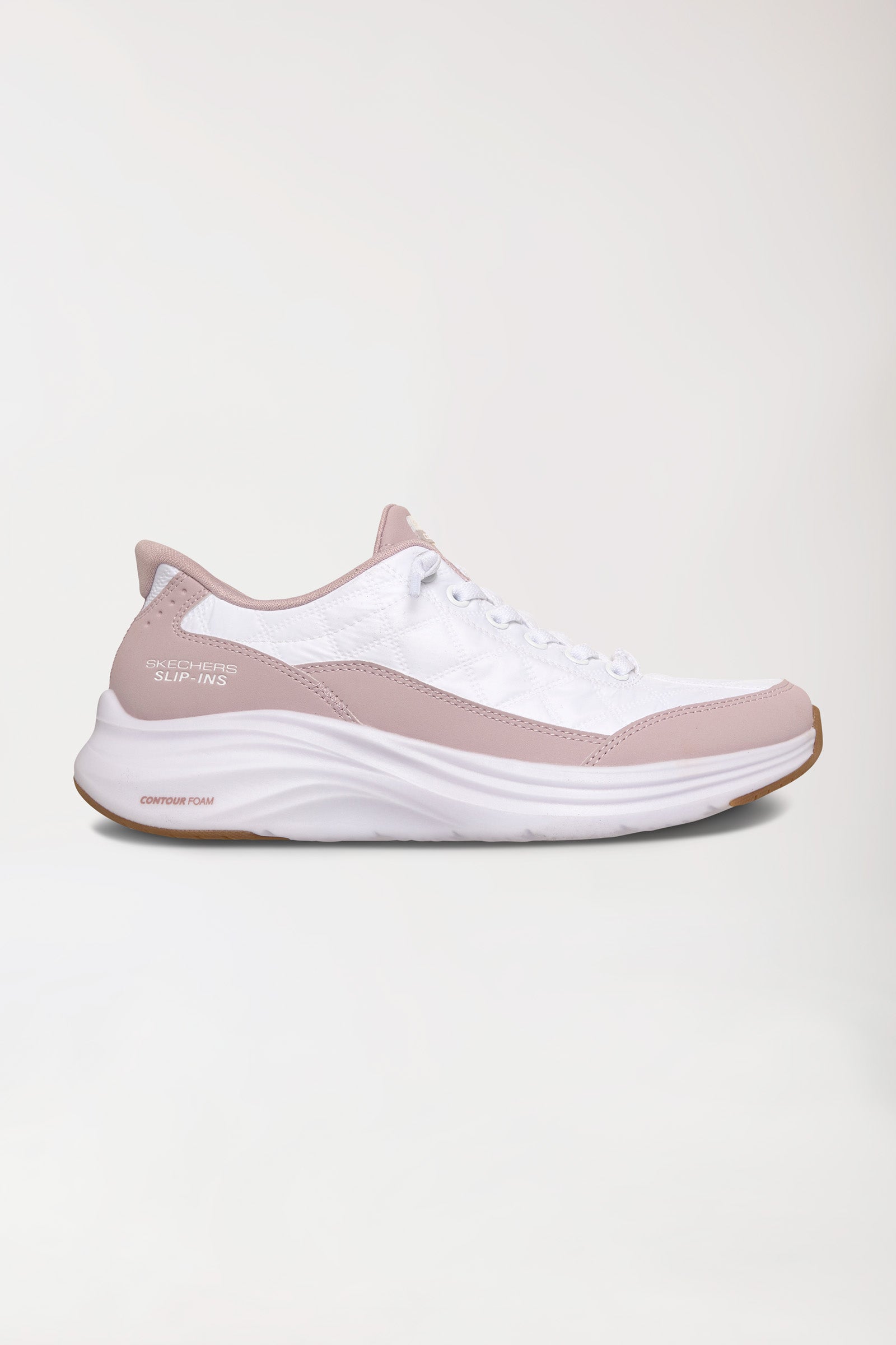 Sneaker Femme-SKECHERS Slip-ins-blanc/rosé