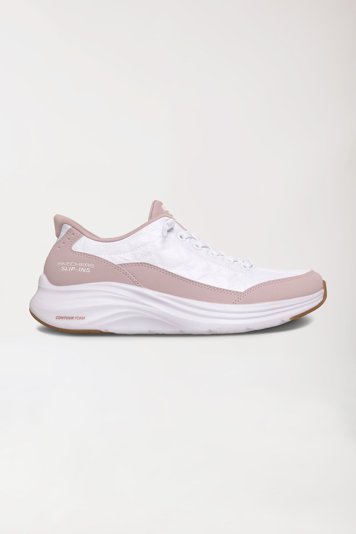Sneaker Femme-SKECHERS Slip-ins-blanc/rosé