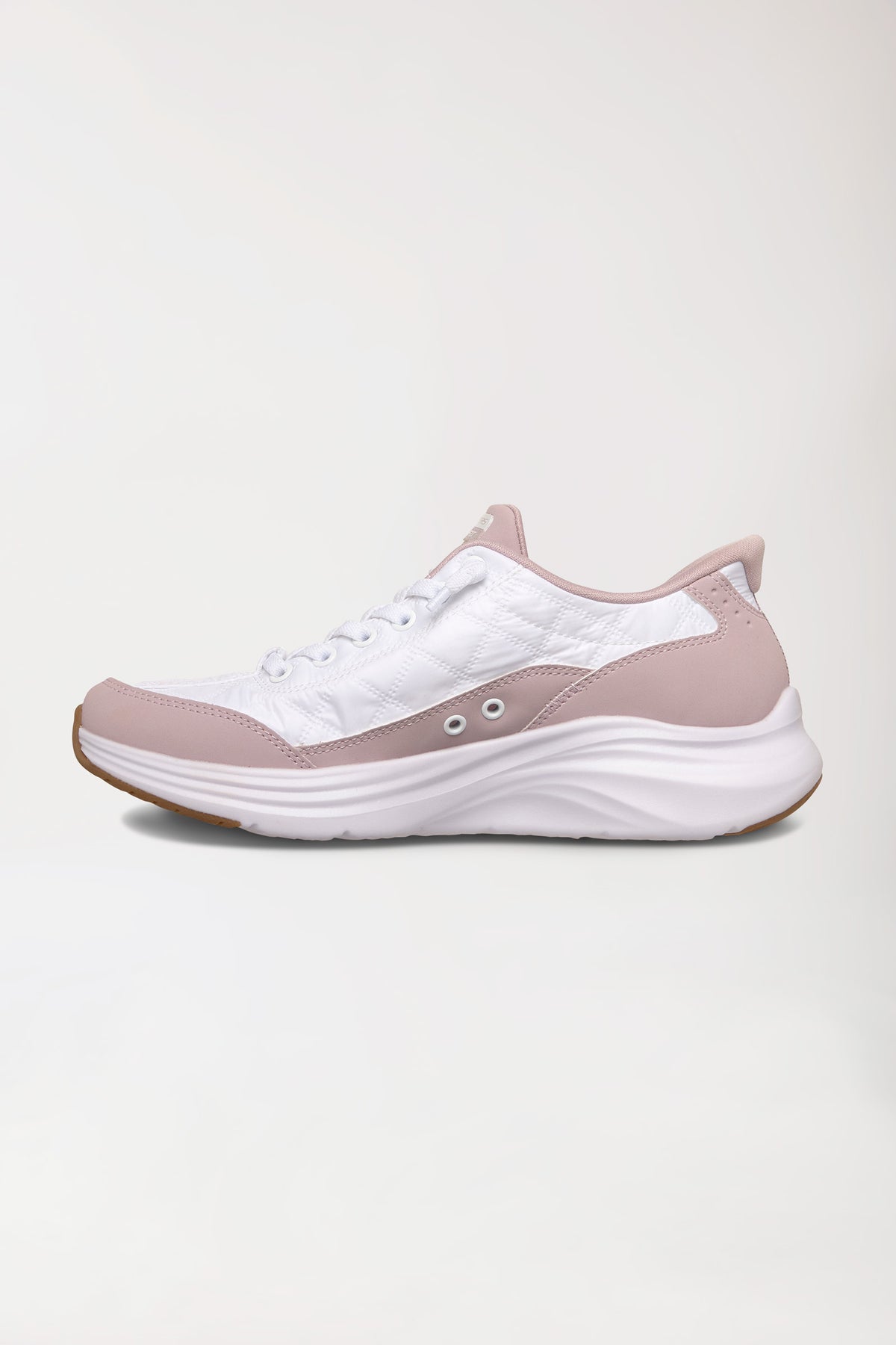 Sneaker Femme-SKECHERS Slip-ins-blanc/rosé