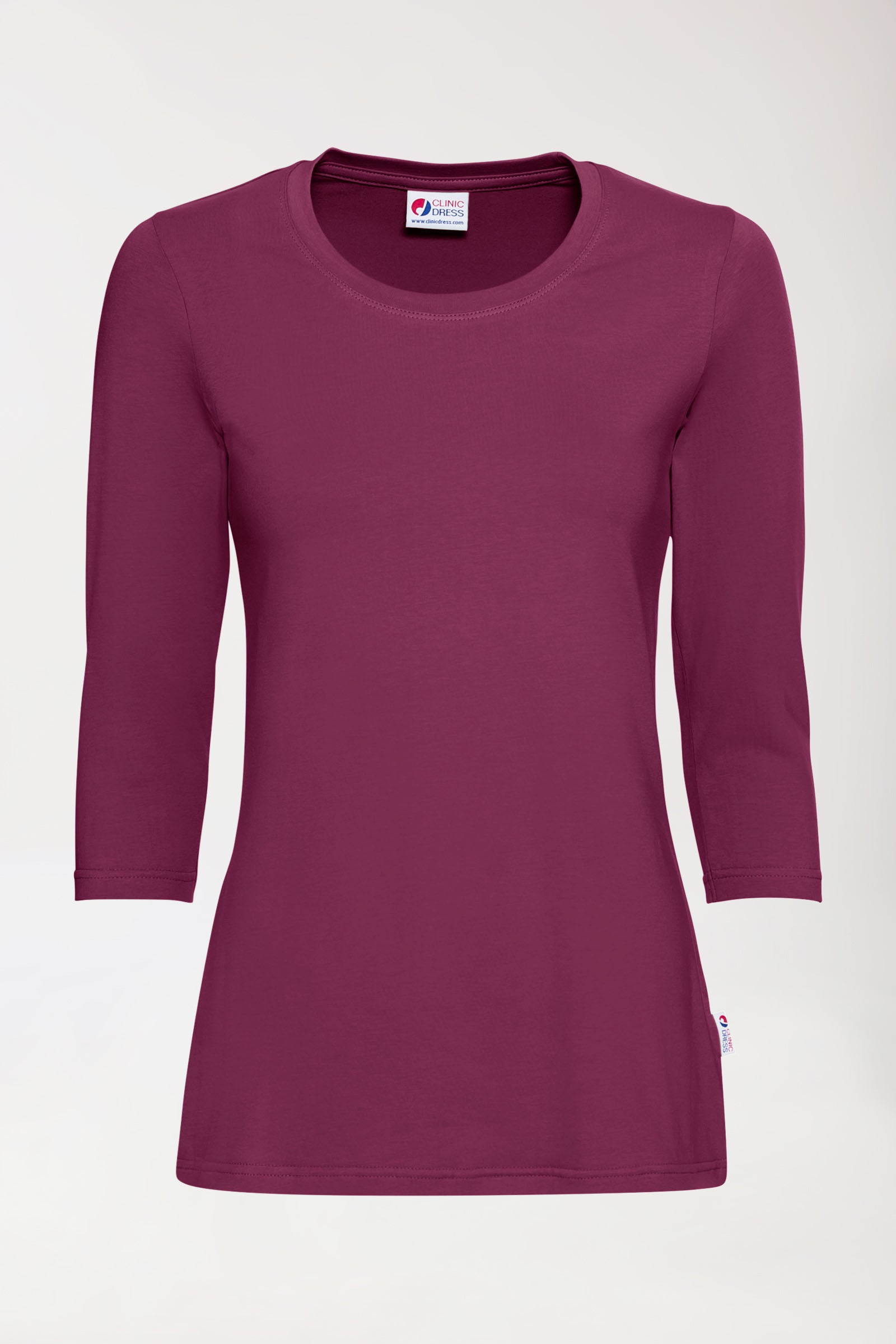 CORE T-shirt Femme - manche 3/4 berry