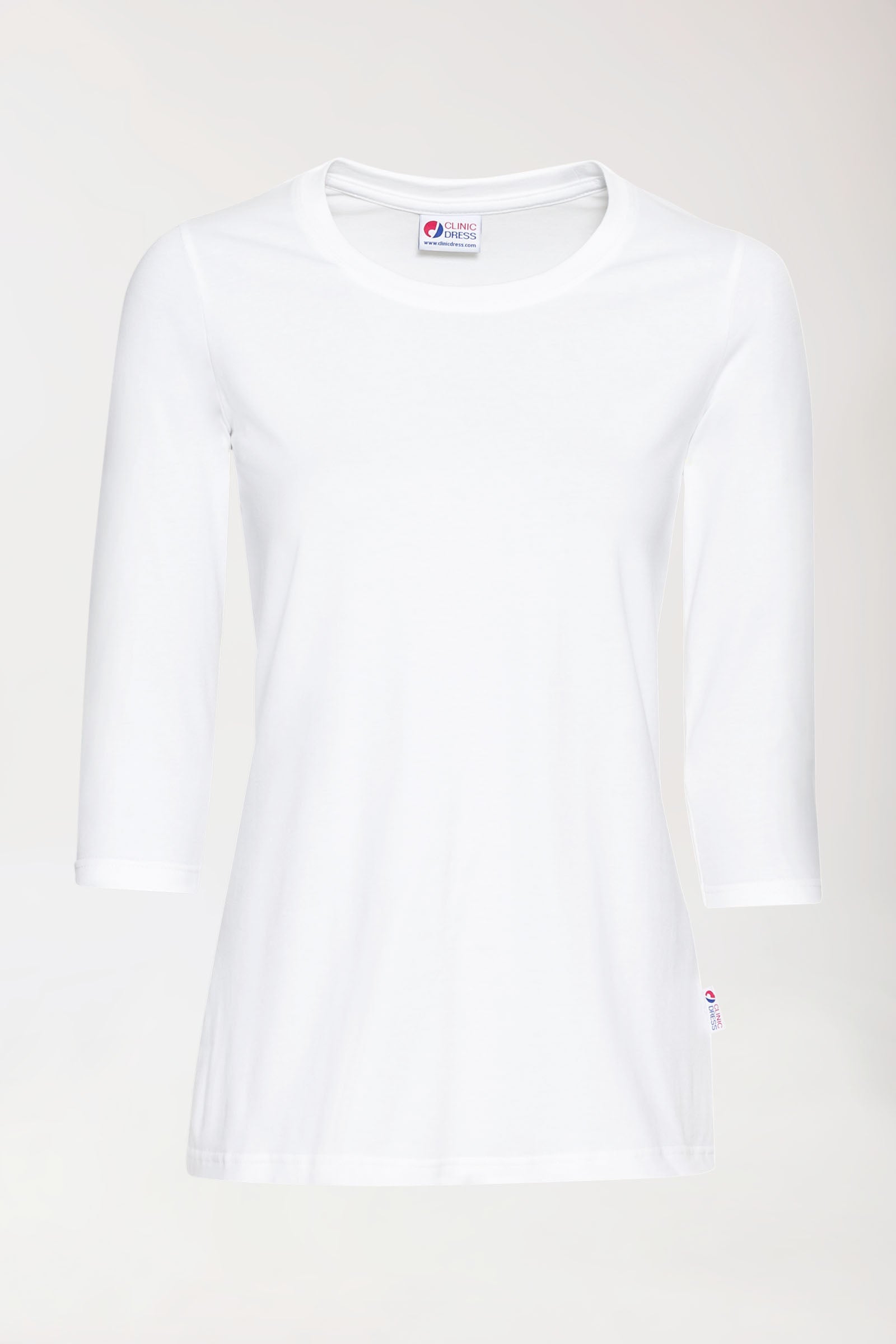 CORE T-shirt Femme - manche 3/4 blanc, Vue de face