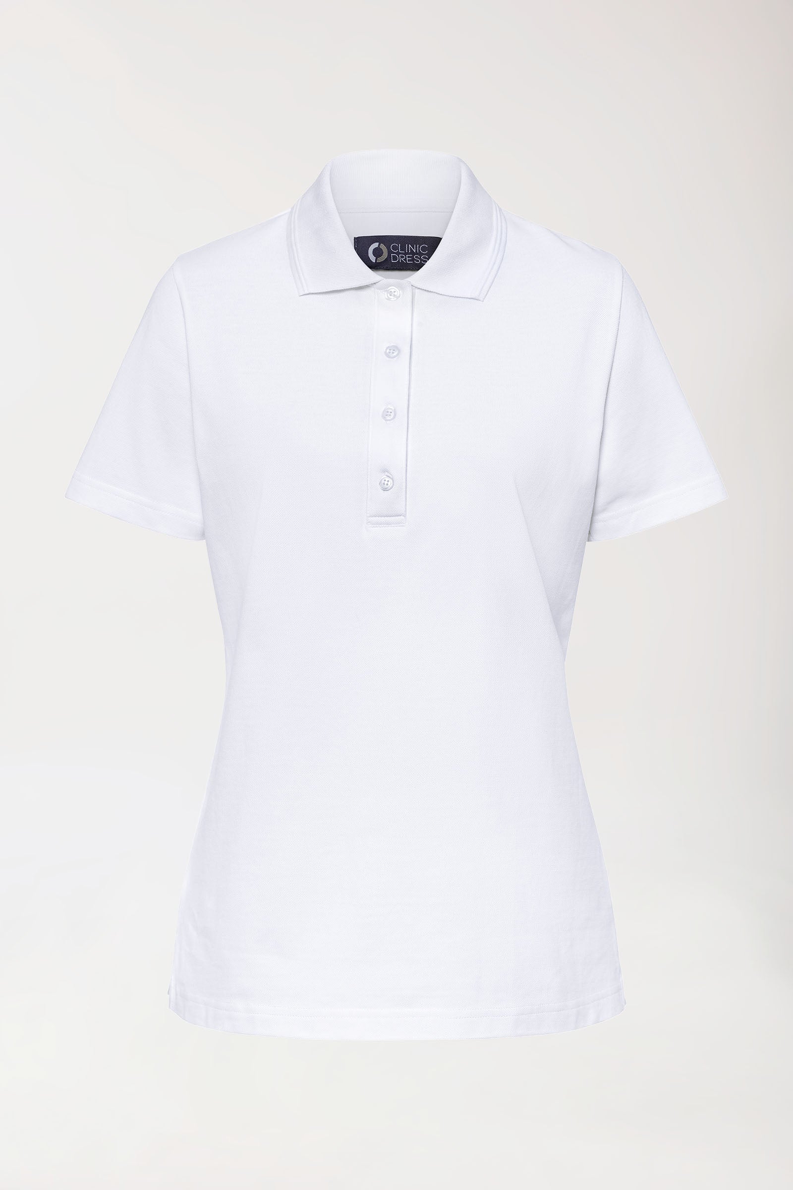 COMFY FLEX Shirt Stretch Femme - Col polo blanc