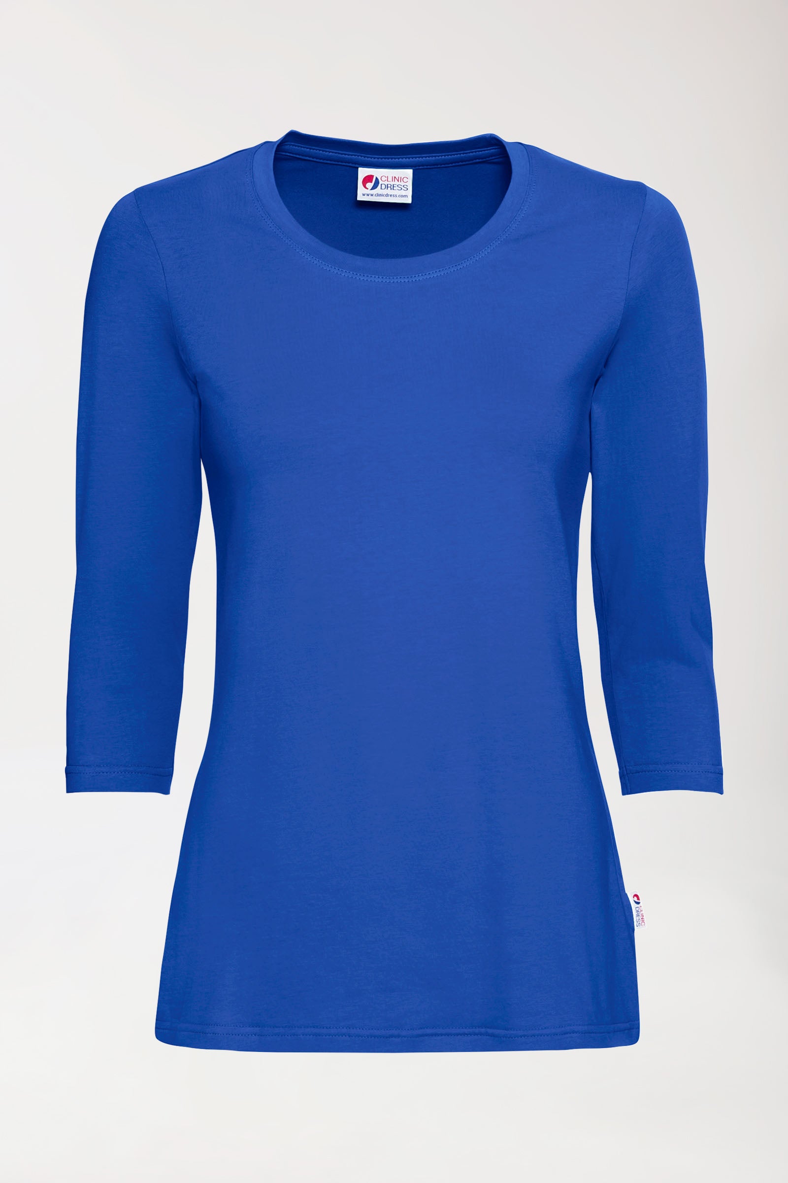 CORE T-shirt Femme - manche 3/4 bleu roi, Vue de face
