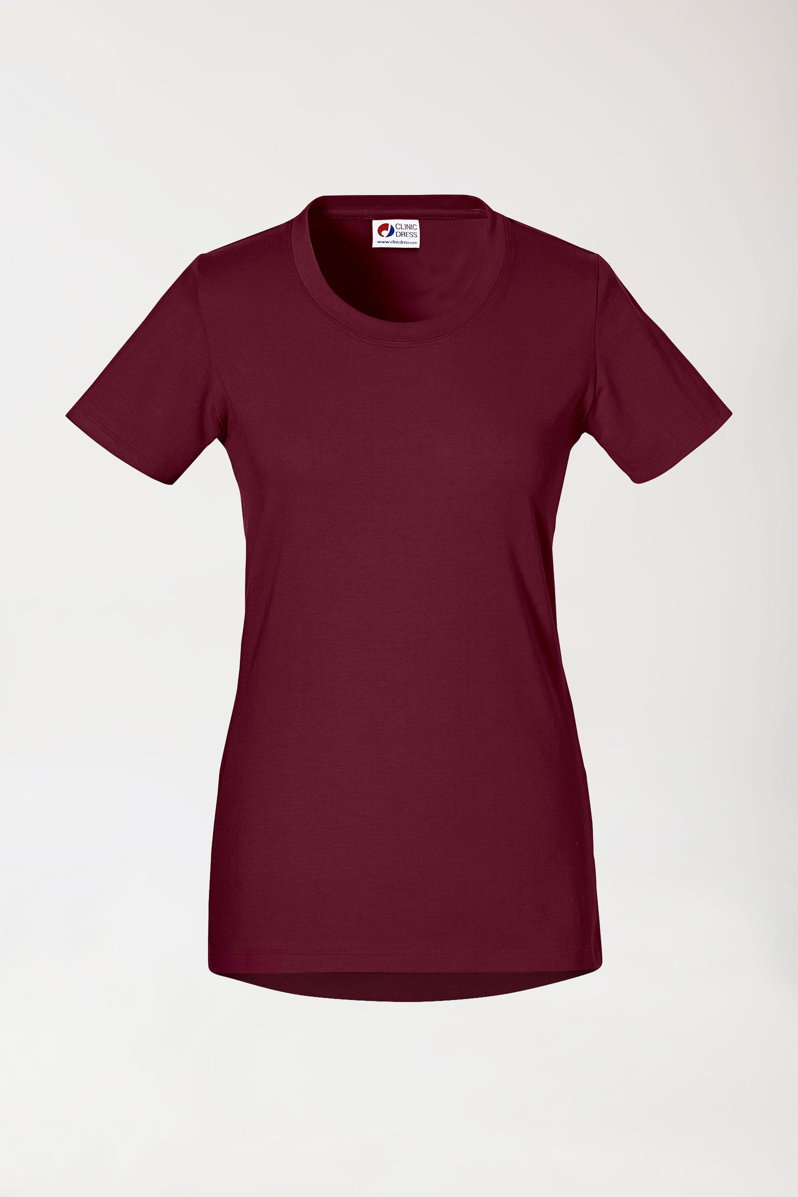 CORE T-shirt Femme - Encolure ronde bordeaux, Vue de face