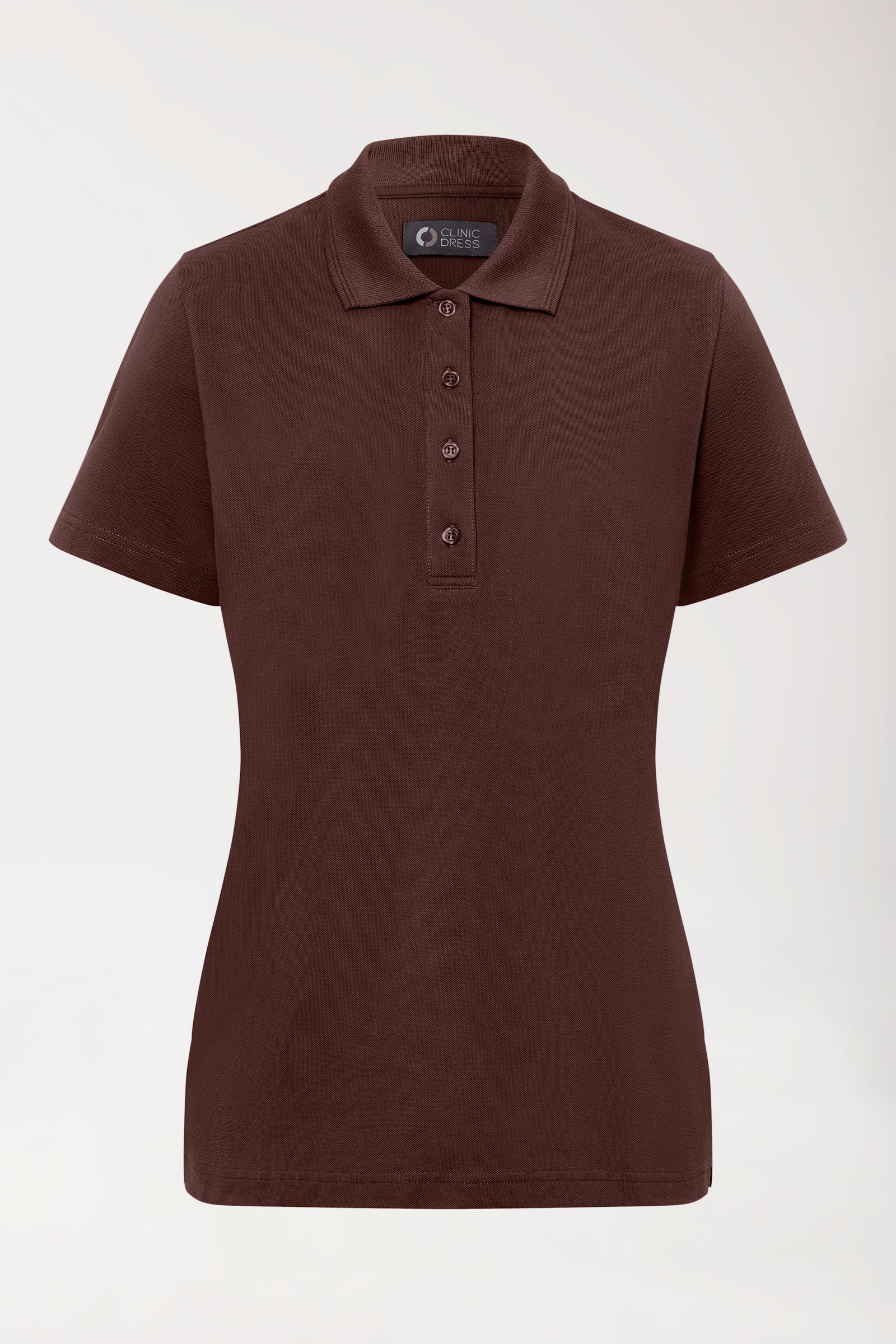 COMFY FLEX Shirt Stretch Femme - Col polo coffee