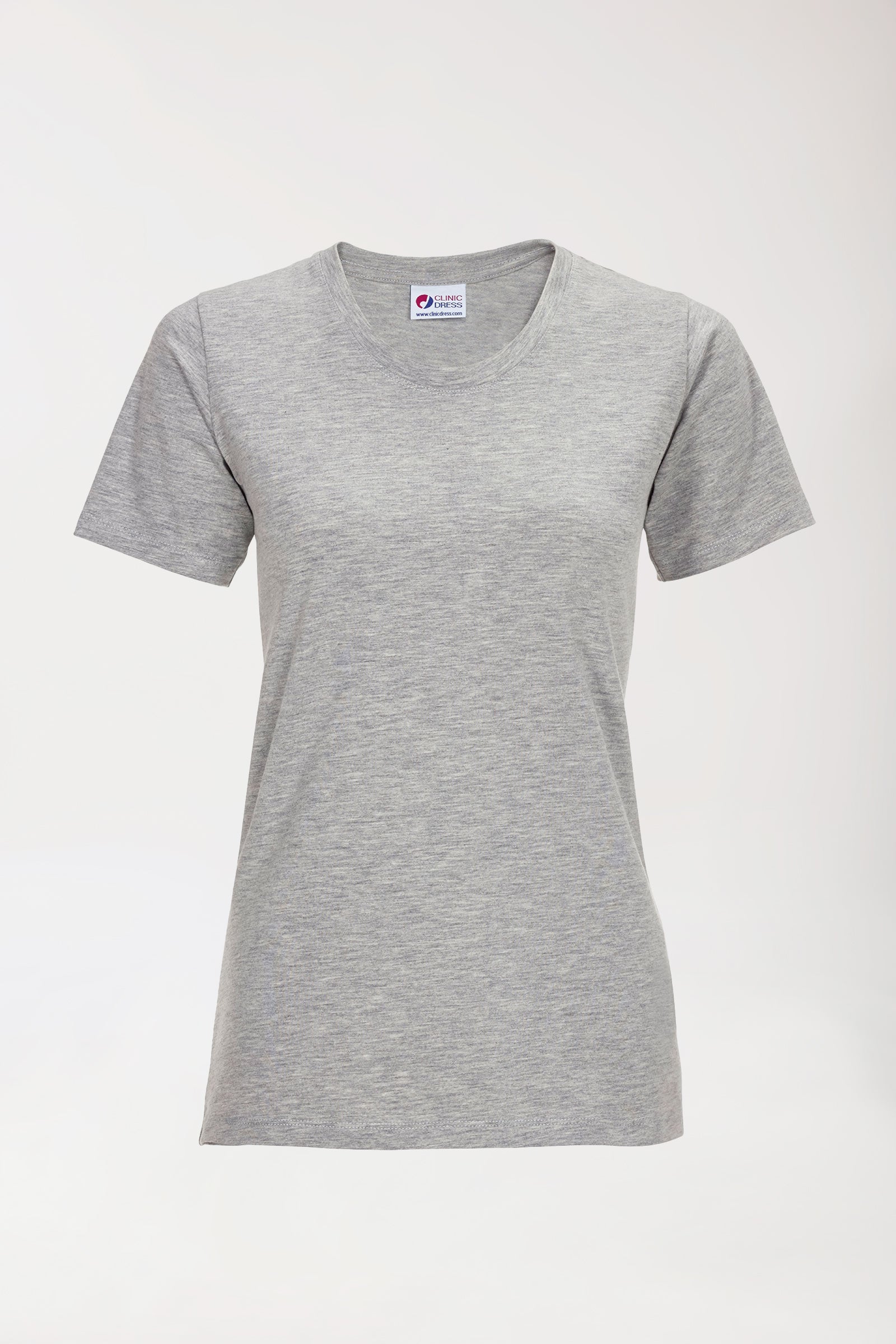 CORE T-shirt Femme - Encolure ronde gris chiné