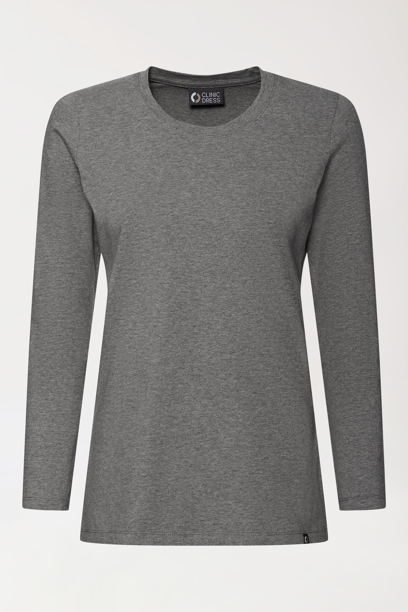 CORE T-shirt Femme - manche longue gris foncé chiné