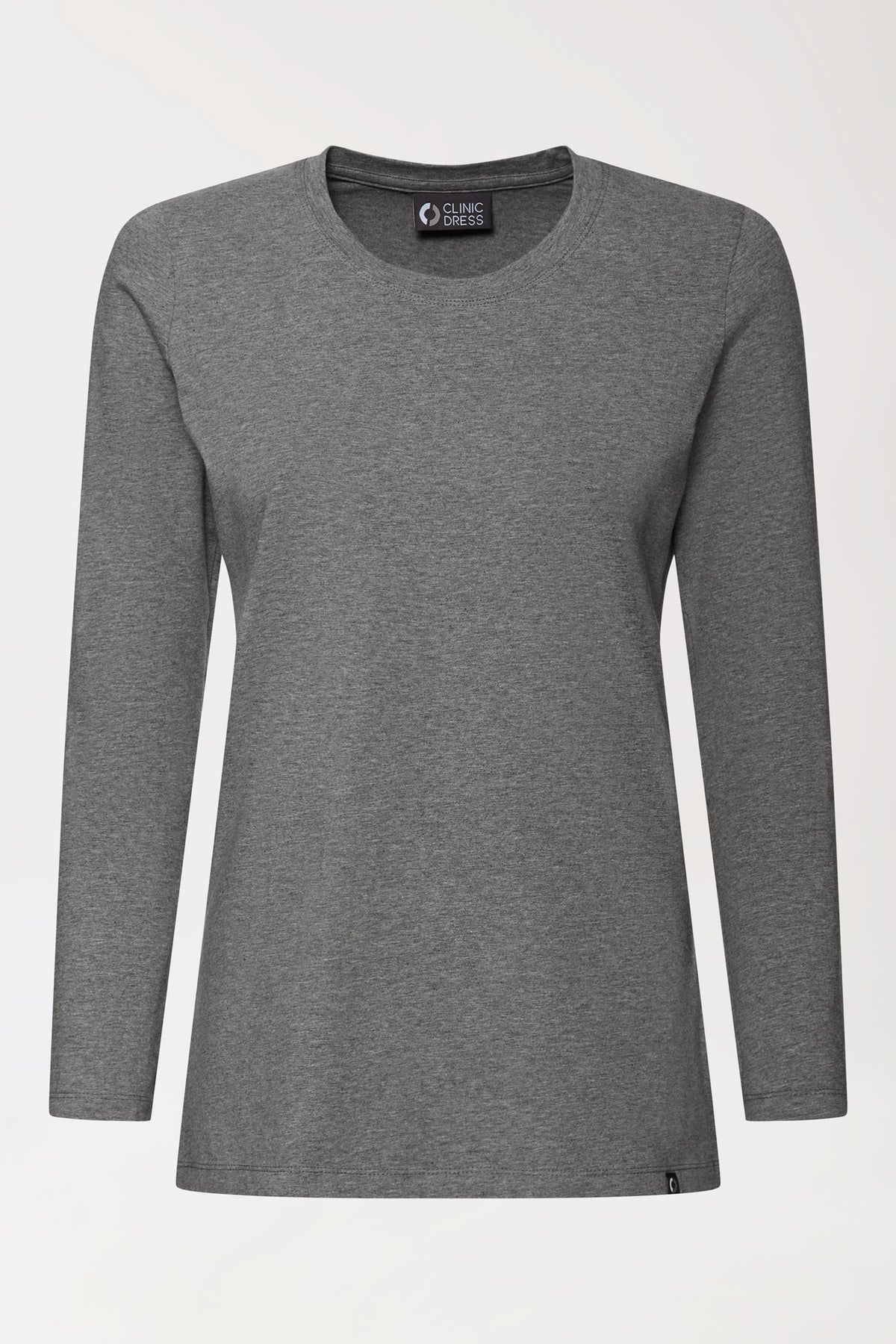 CORE T-shirt Femme - manche longue gris foncé chiné