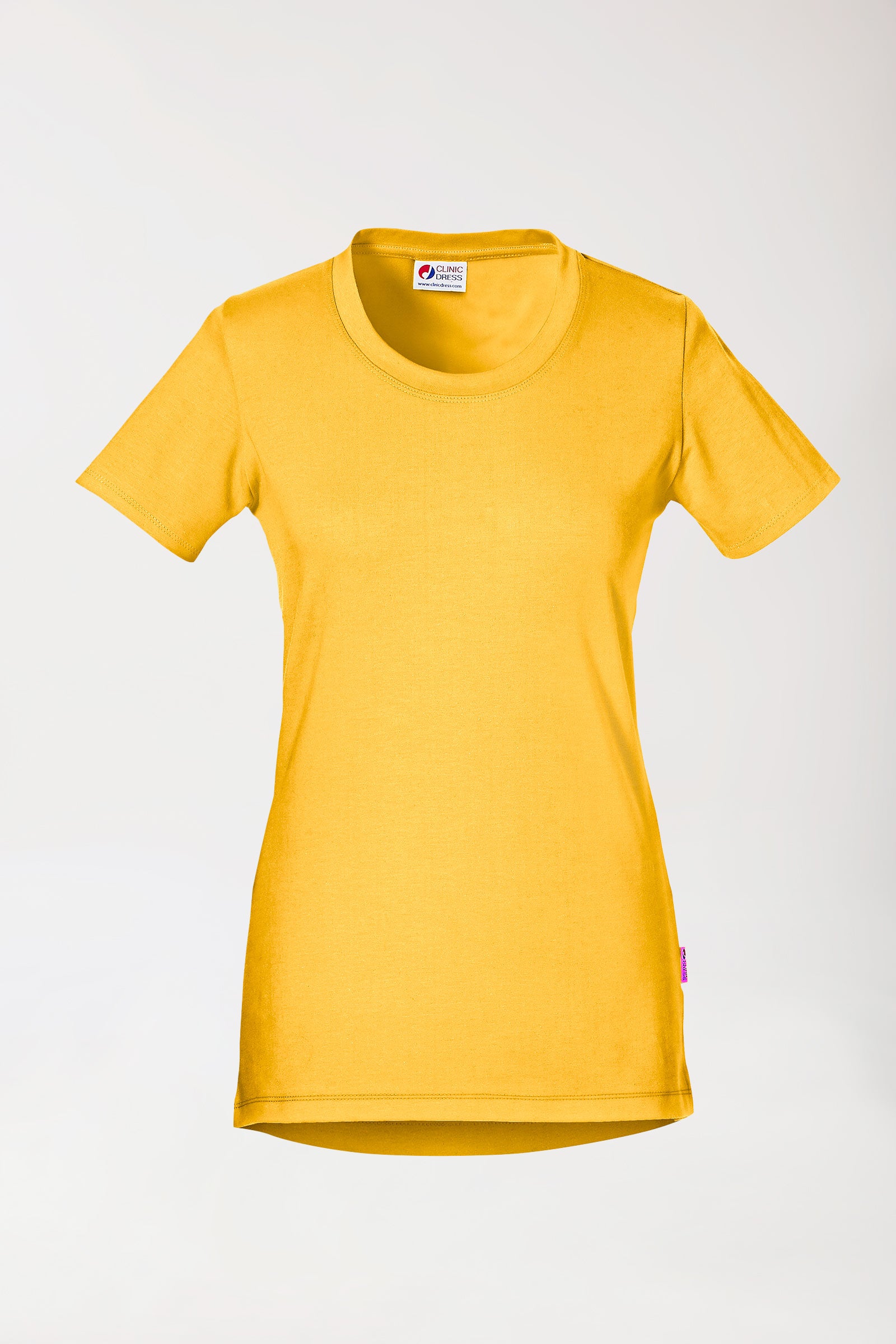 CORE T-shirt Femme - Encolure ronde jaune soleil, Vue de face