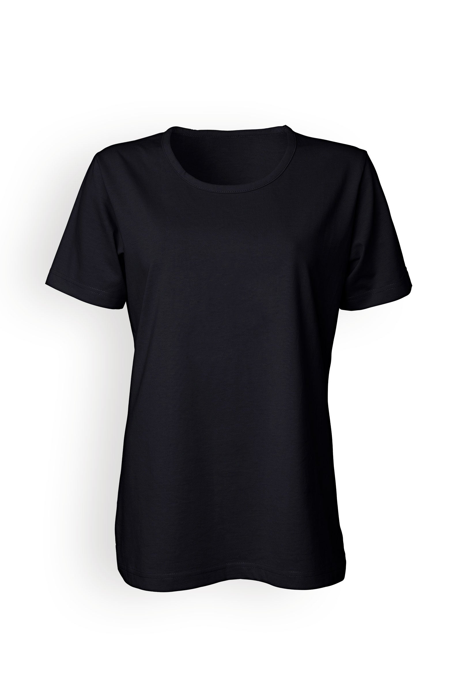 T-shirt Femme adapté au lavage industriel selon EN ISO 15797 - Manche courte noir