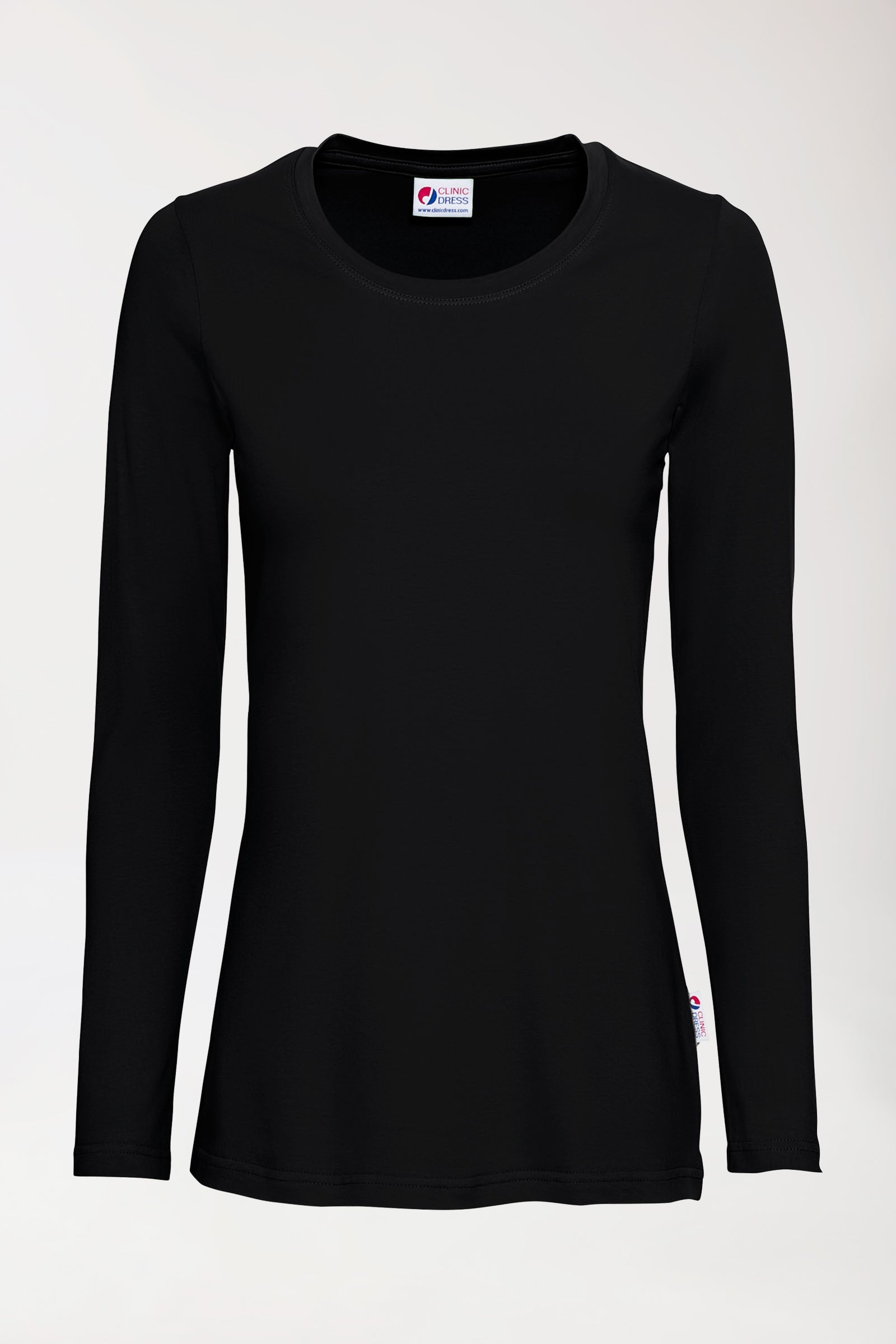 CORE T-shirt Femme - manche longue noir, Vue de face