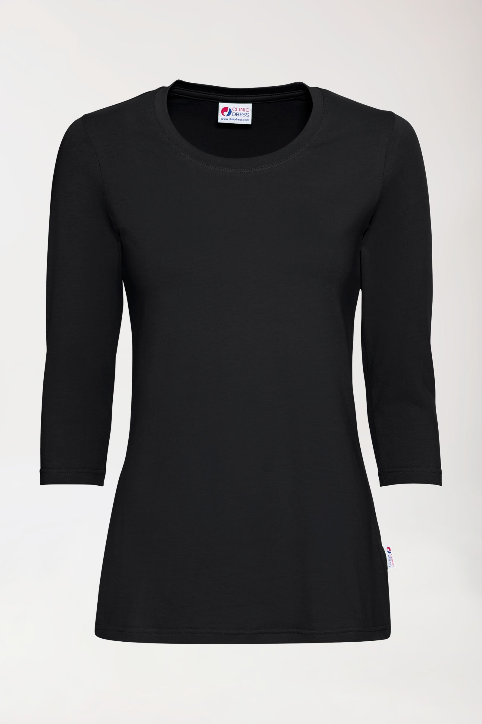 CORE T-shirt Femme - manche 3/4 noir