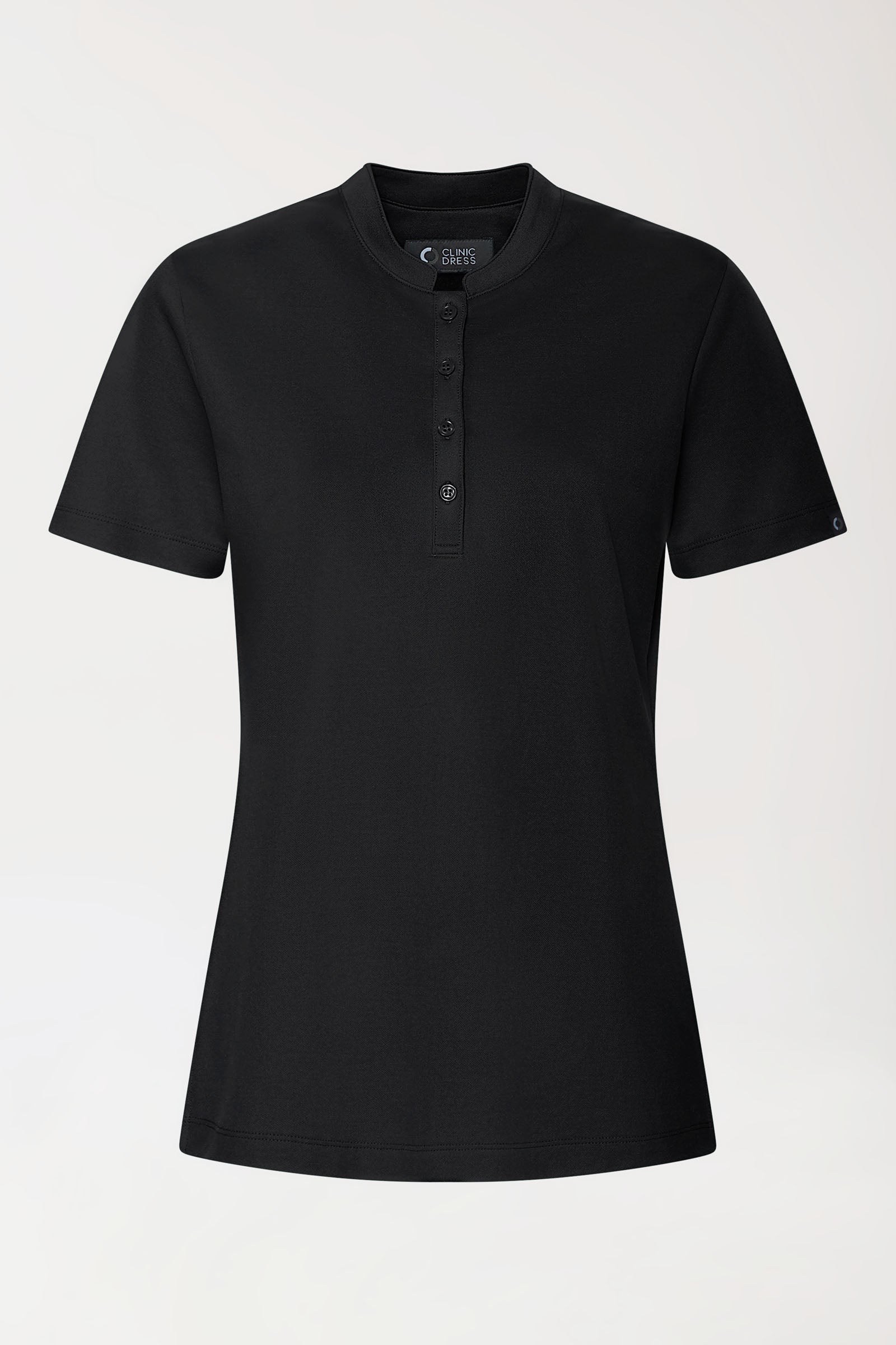 COMFY FLEX Shirt Stretch Femme - Col officier noir