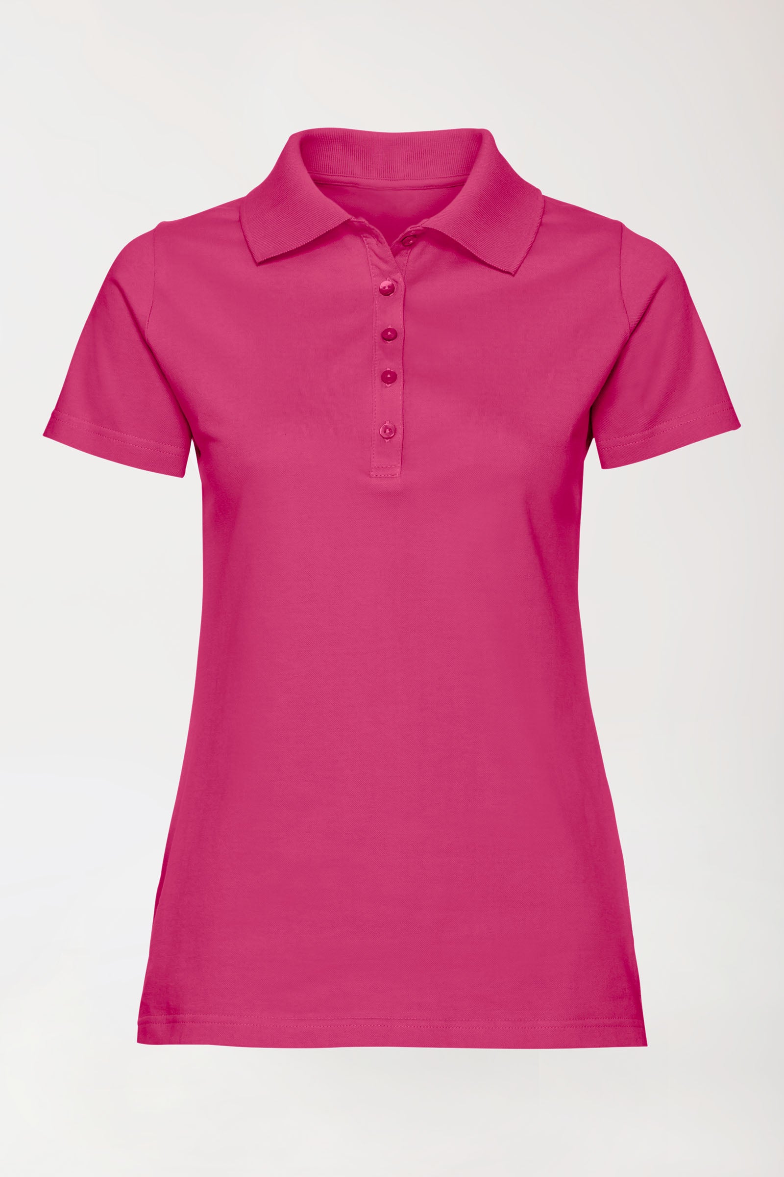 T-shirt Stretch Femme - Col polo pink