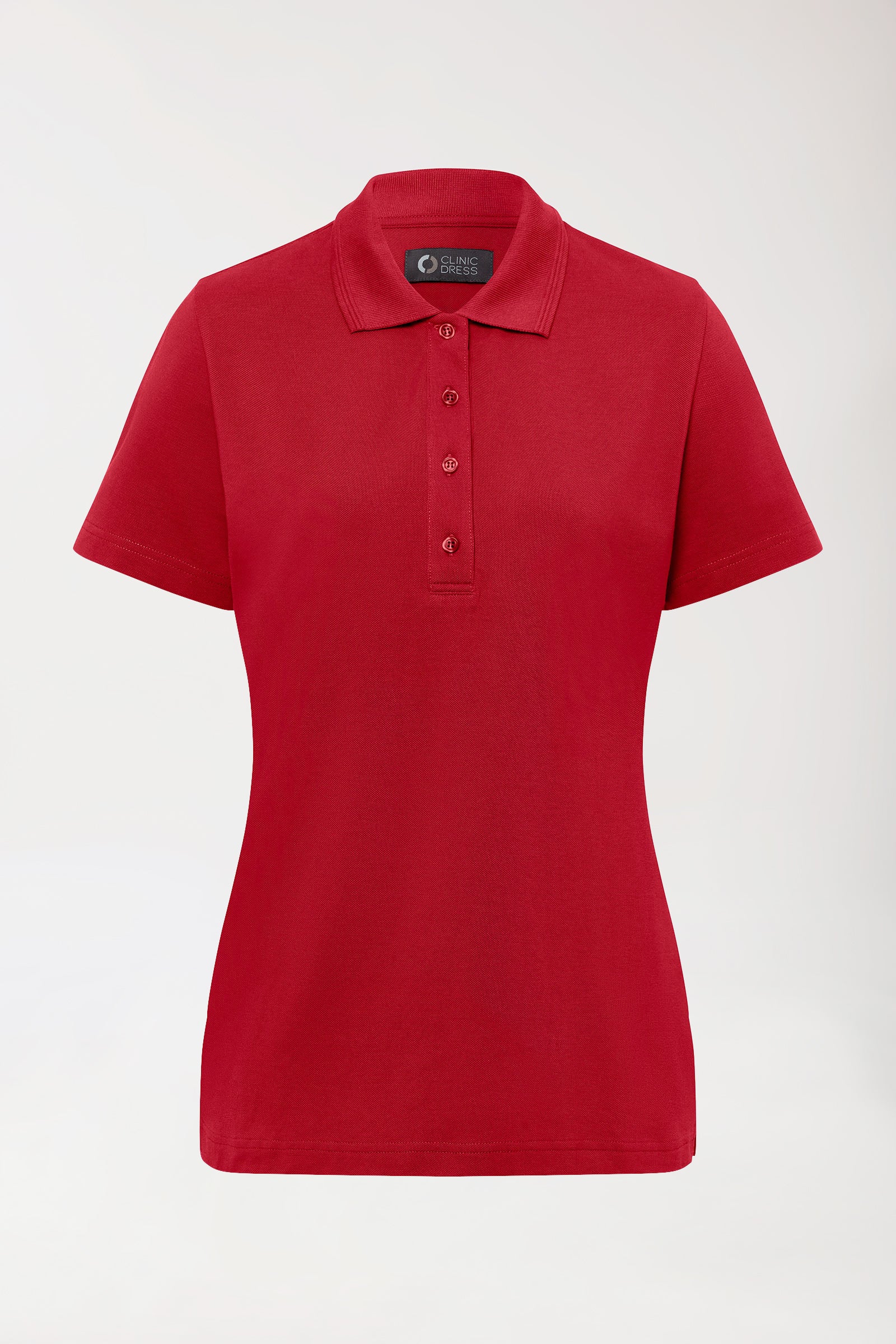 COMFY FLEX Shirt Stretch Femme - Col polo rouge